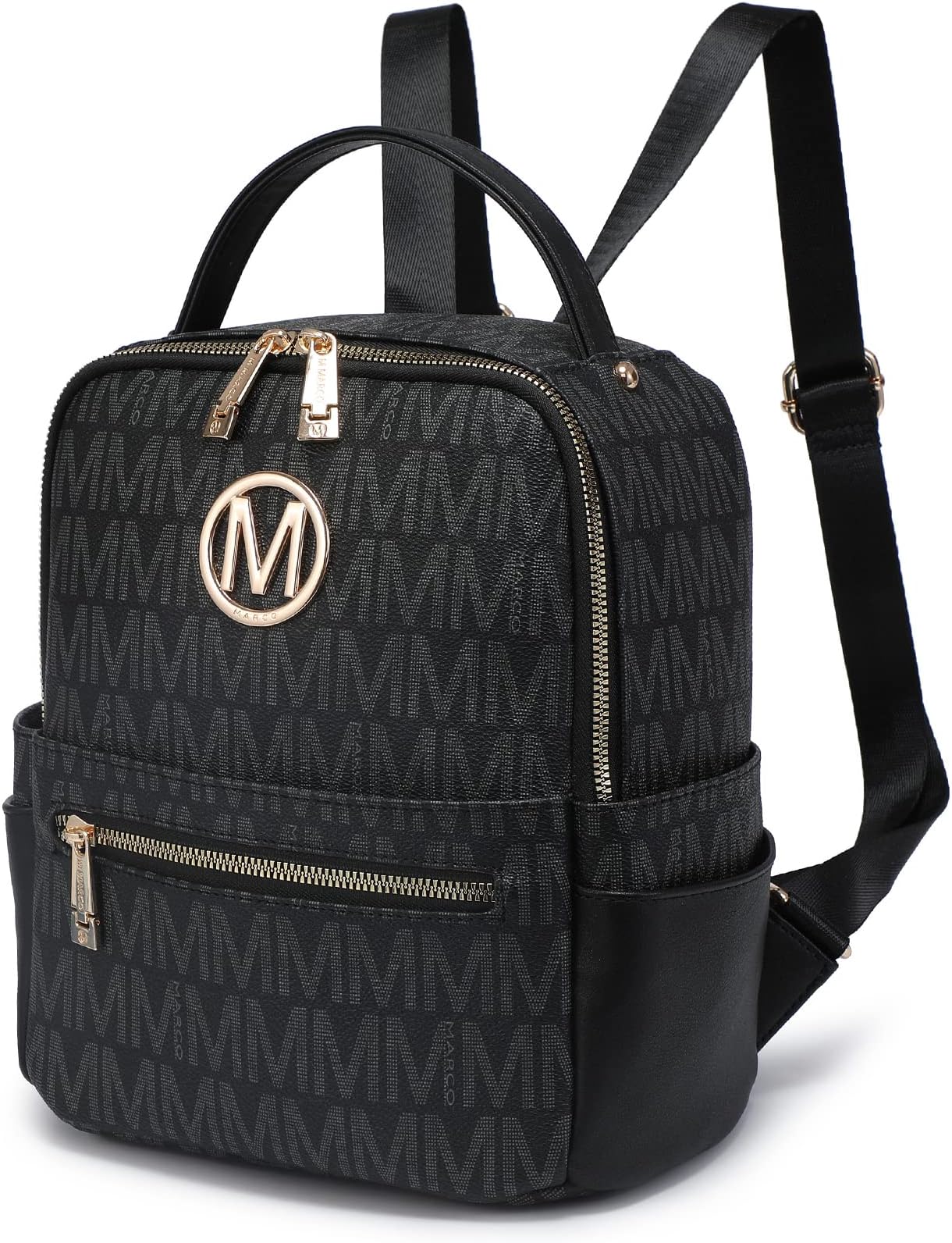 MKP Small Backpack Purse for Ladies Women Fashion Multi Pockets Daypacks with Front Zip Pocket