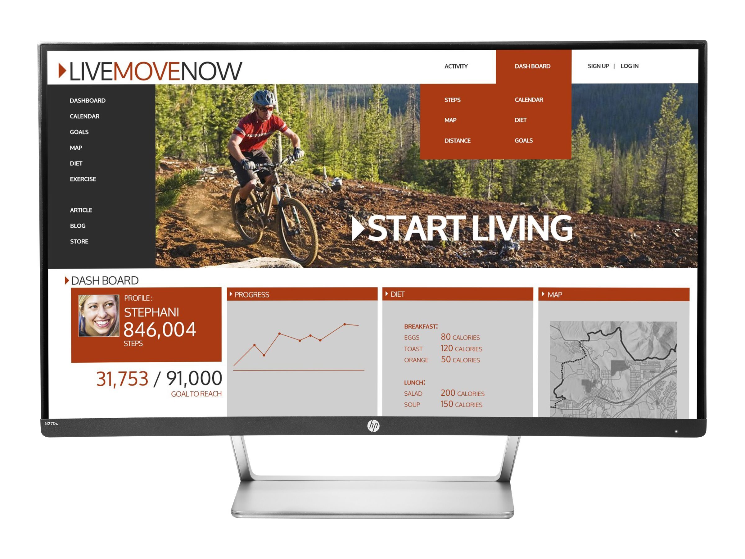 HP Y6J31A8#ABA N270c 27" LED LCD Monitor - 16:9-5 ms