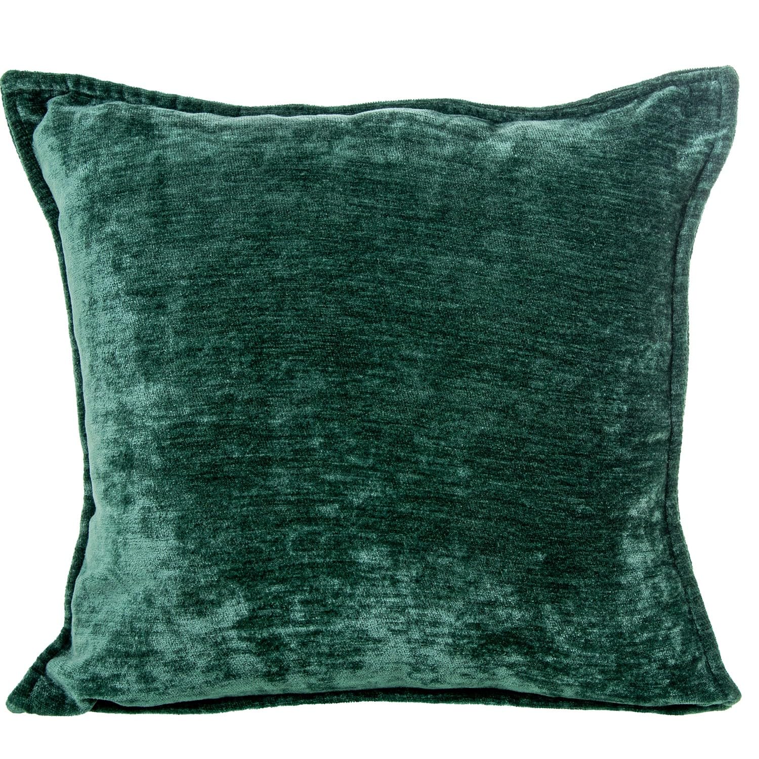 Coussin velours vert foncé déhoussable 45x45 cm pour soulager le mal de dos