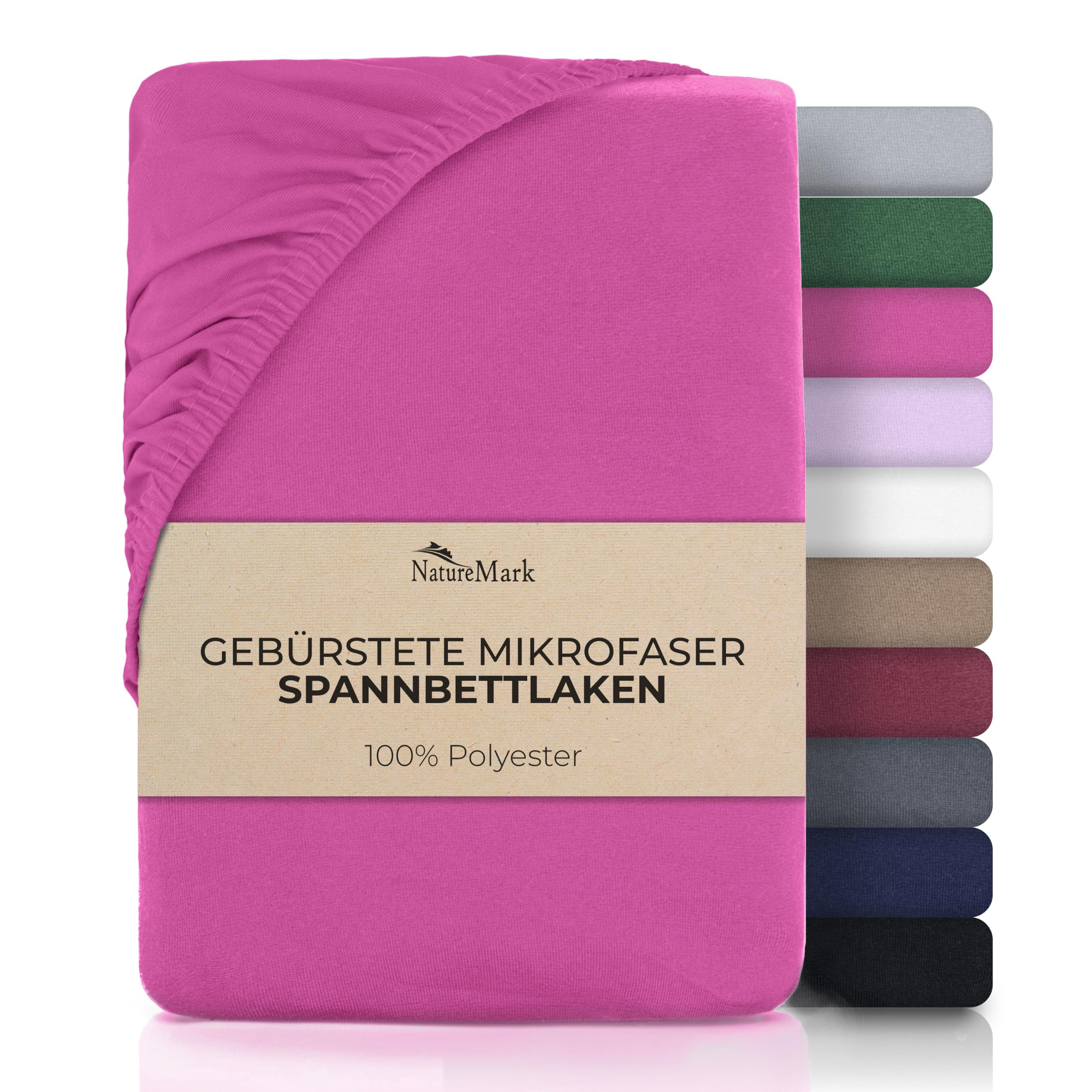 NatureMark Mikrofaser Spannbettlaken – weich, atmungsaktiv und pflegeleicht – hautfreundlich, schnelltrocknend und formstabil