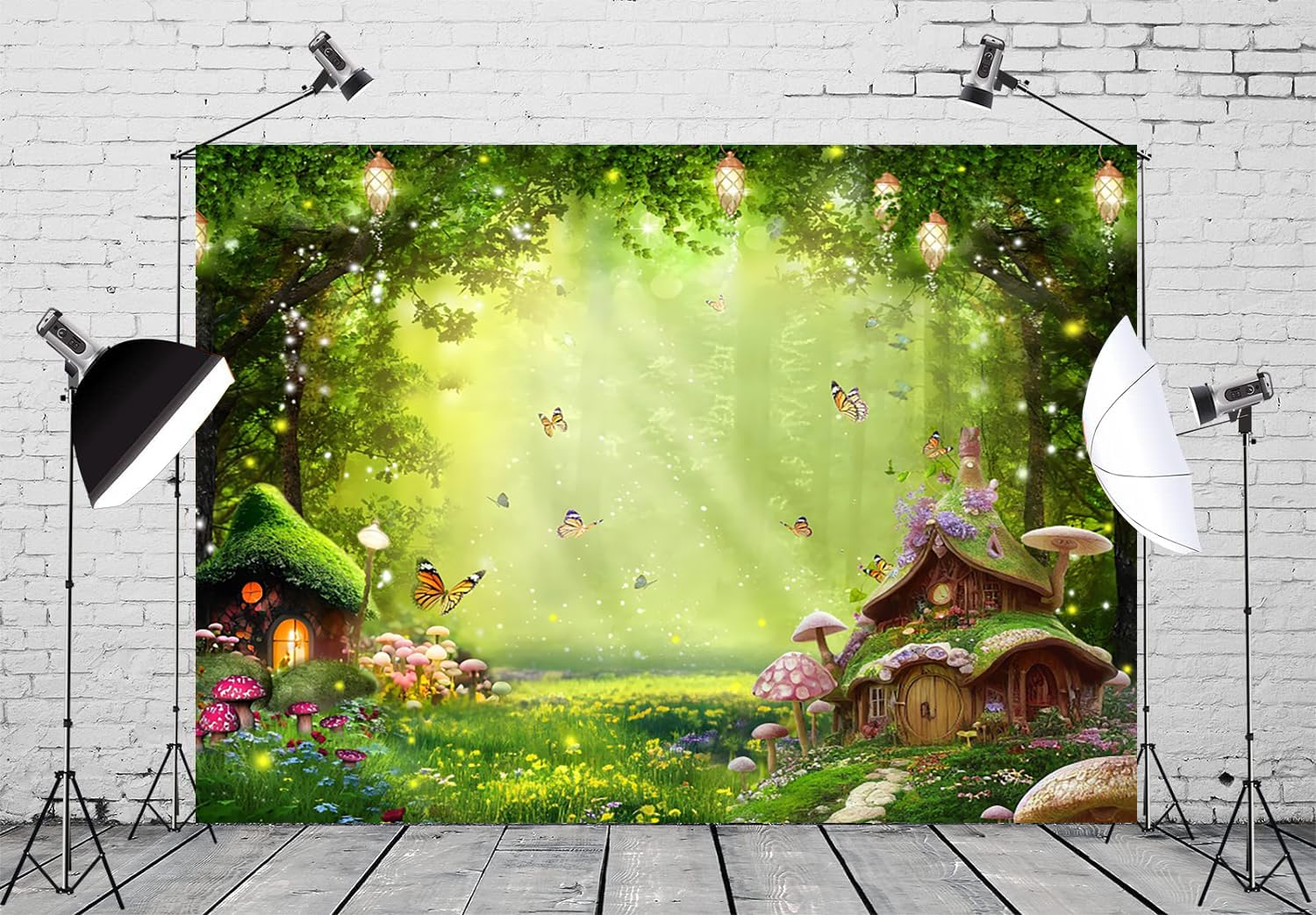 Verzauberter Wald-Hintergrund – 3 X 2,4 M, Magisches Wald-Design Für Partys & Fotoshootings