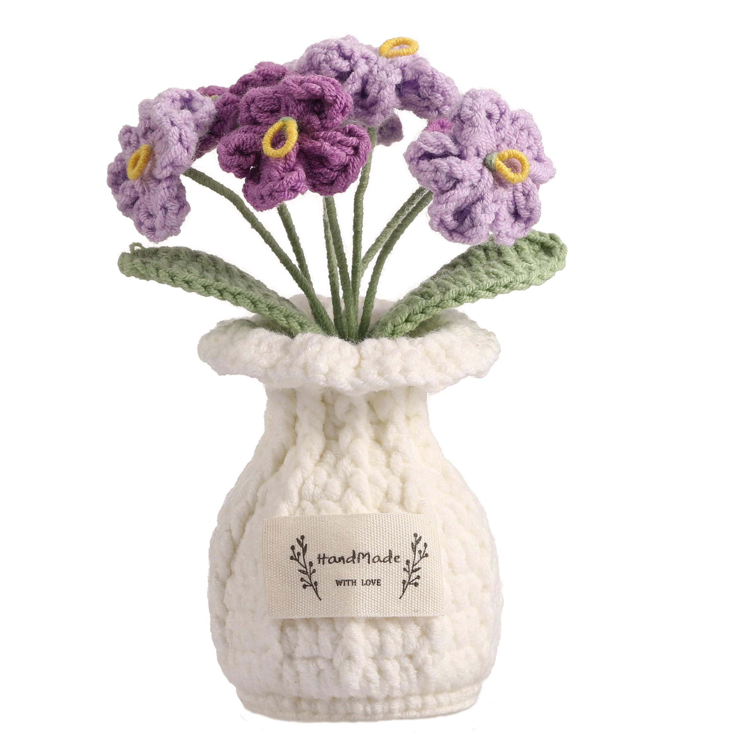 YOOJEE Crochet Forget-Me-Not Potted Plant