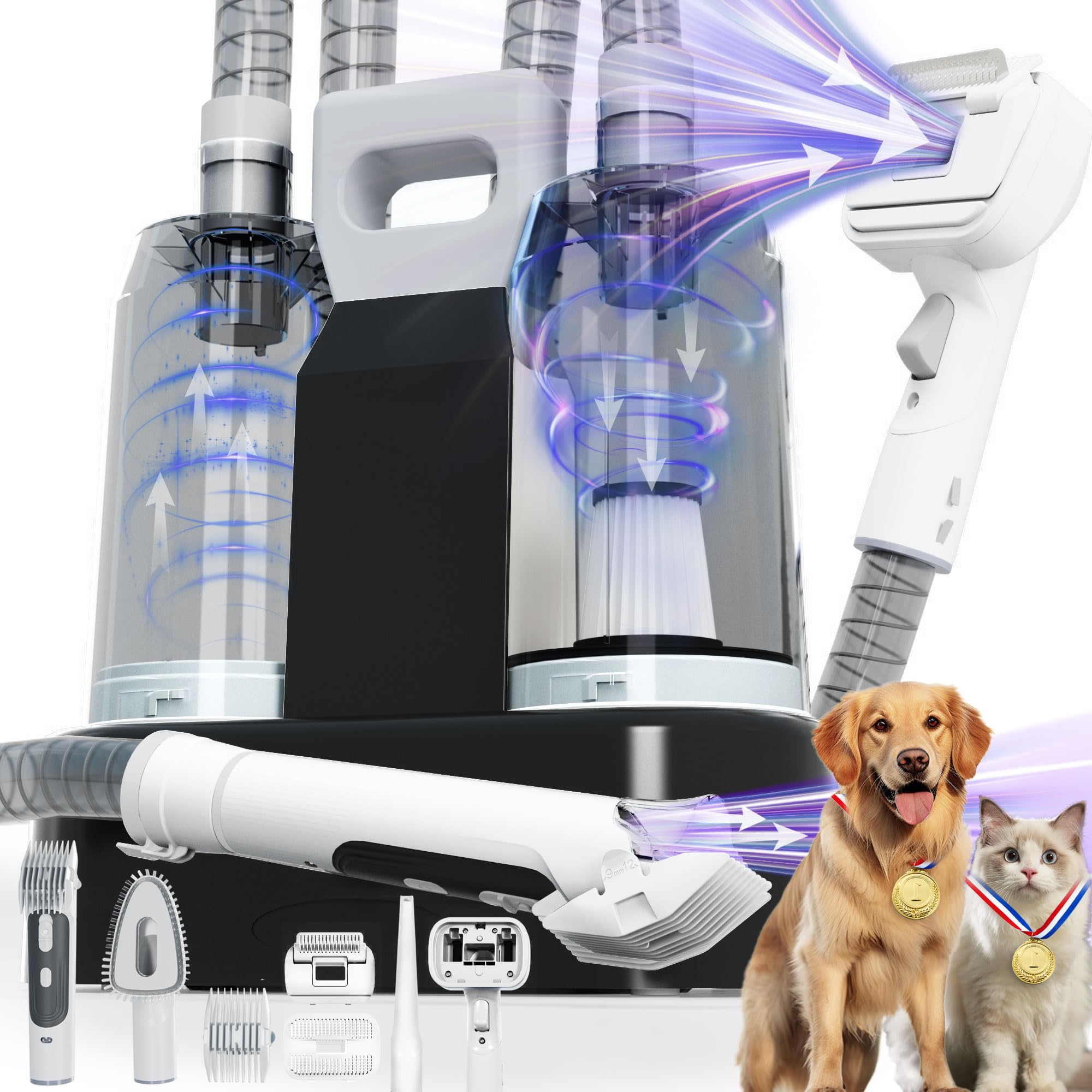 FOTING 6-in-1 Dog Grooming Vacuum & Dryer