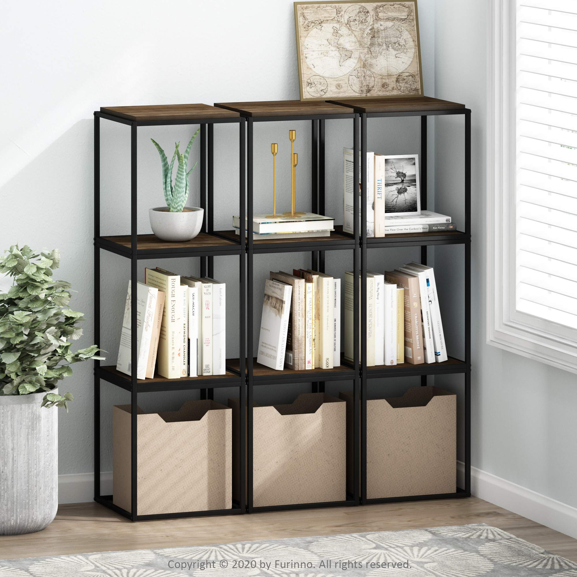 Amazon｜フリノ(Furinno) Moretti Modern Lifestyle スタッキング