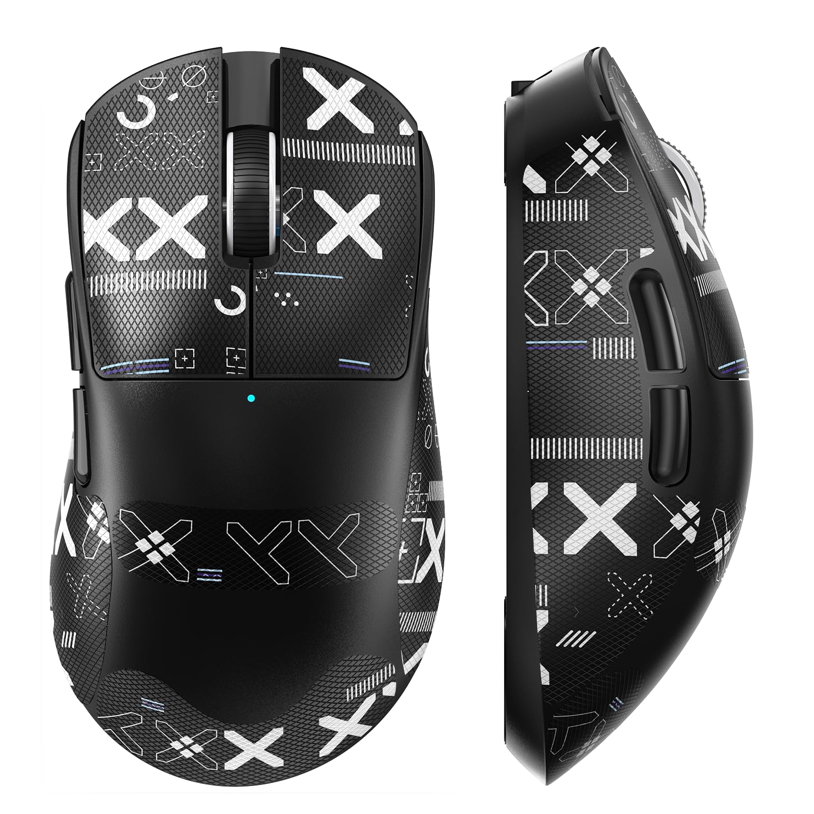 MAGIC-REFINER X2 Superlight Wireless Gaming Mouse,BK3633 Tri-Mode BT/2.4G Wireless/Wired Mouse with Grip Tape,25000DPI,1000Hz Polling Rate,500mAh,Large Size,5 Programmable Buttons for Pc/Mac,Black PRO-image-45