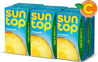 مشروب فاكهة الأناناس من صن توب، 6 علب × 250 مل