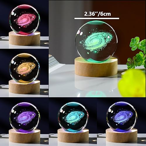 Miniatura 8 de Regalos de flamenco 3D para mujer, bola de cristal de 2.36 pulgadas, figuras de flamenco, decoración de animales de cristal, para habitación,