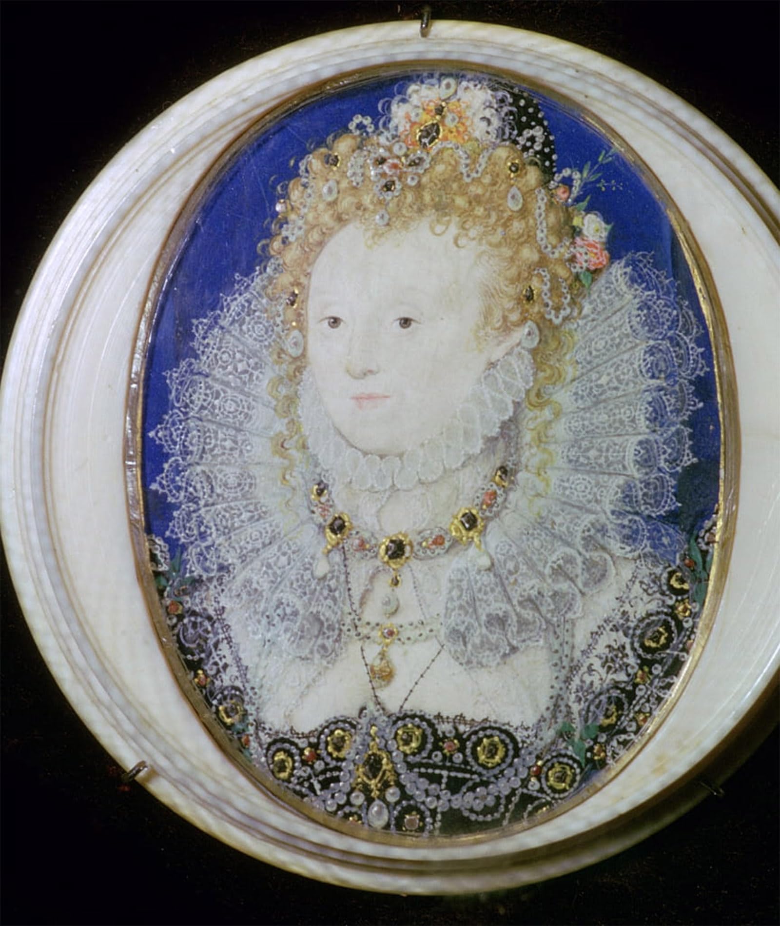 Cuadro de lienzo de Isabel I por Nicholas Hilliard, pintura mural contemporánea de 60x90cm 5