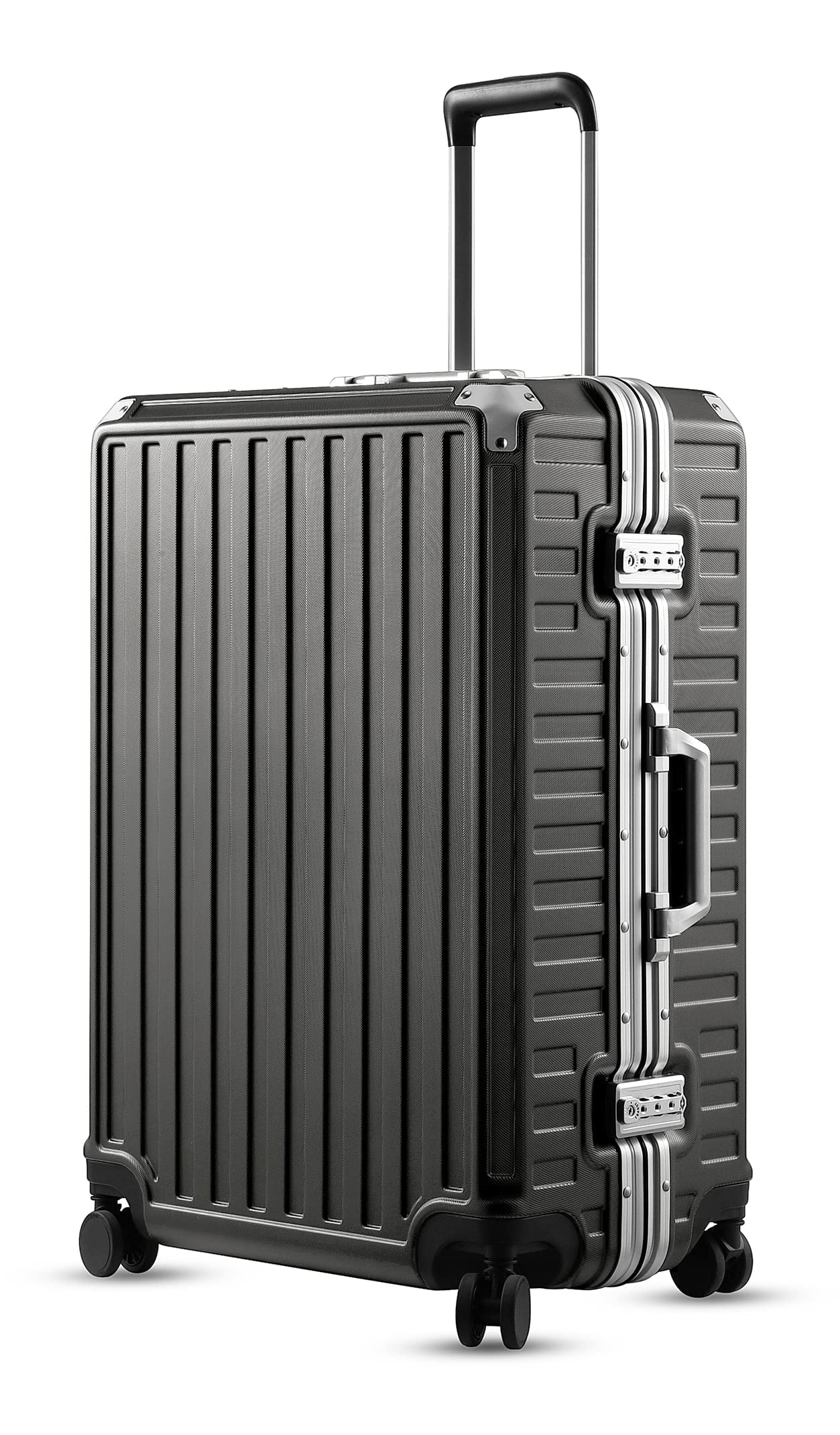 LUGGEX Aluminum Frame Luggage, 100 PC Hard Shell Checked Suitcase with