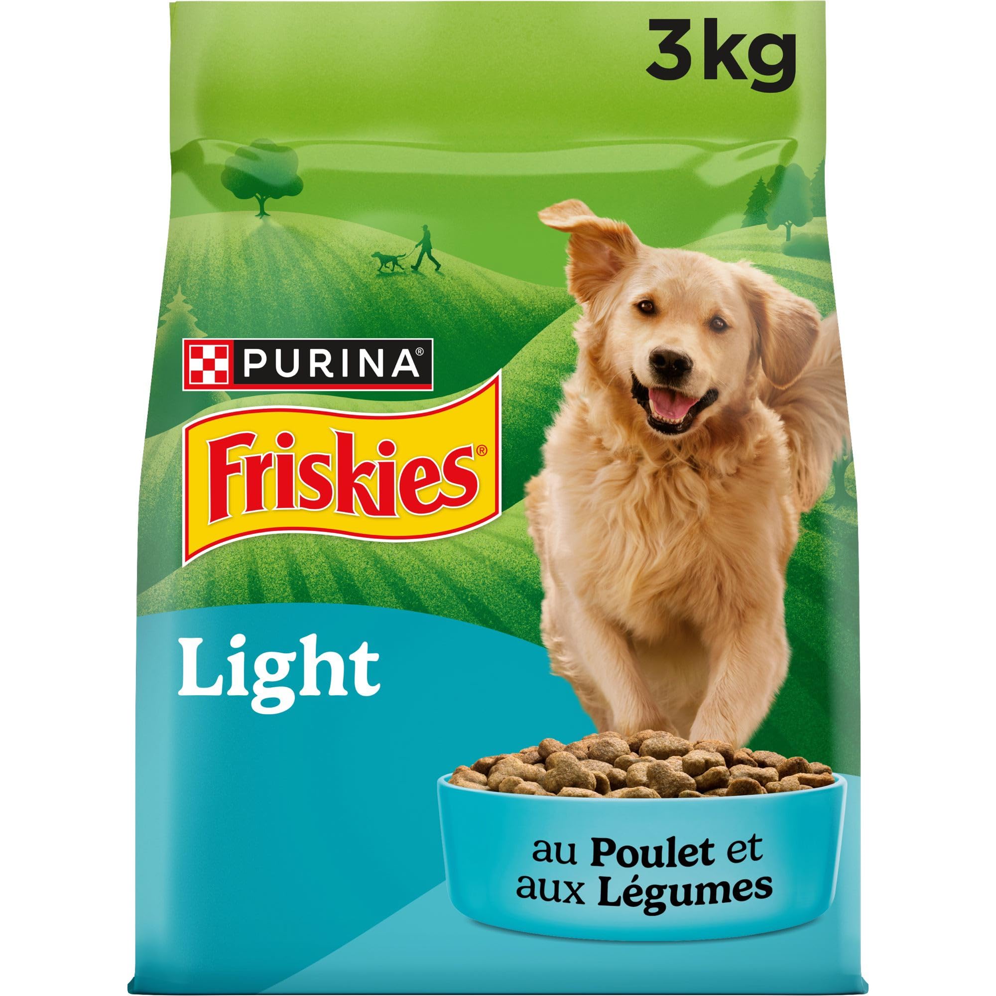FRISKIES Croquettes Chien Light Poulet Légumes 3KG