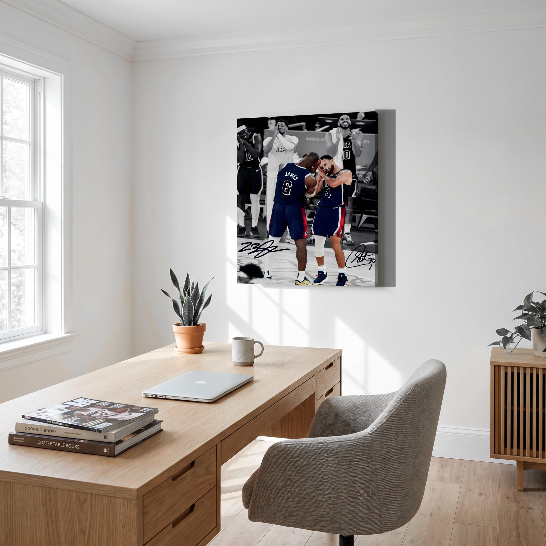 Amazon.co.jp: NBAキャンバスウォールアート装飾 - レブロンジェームズ