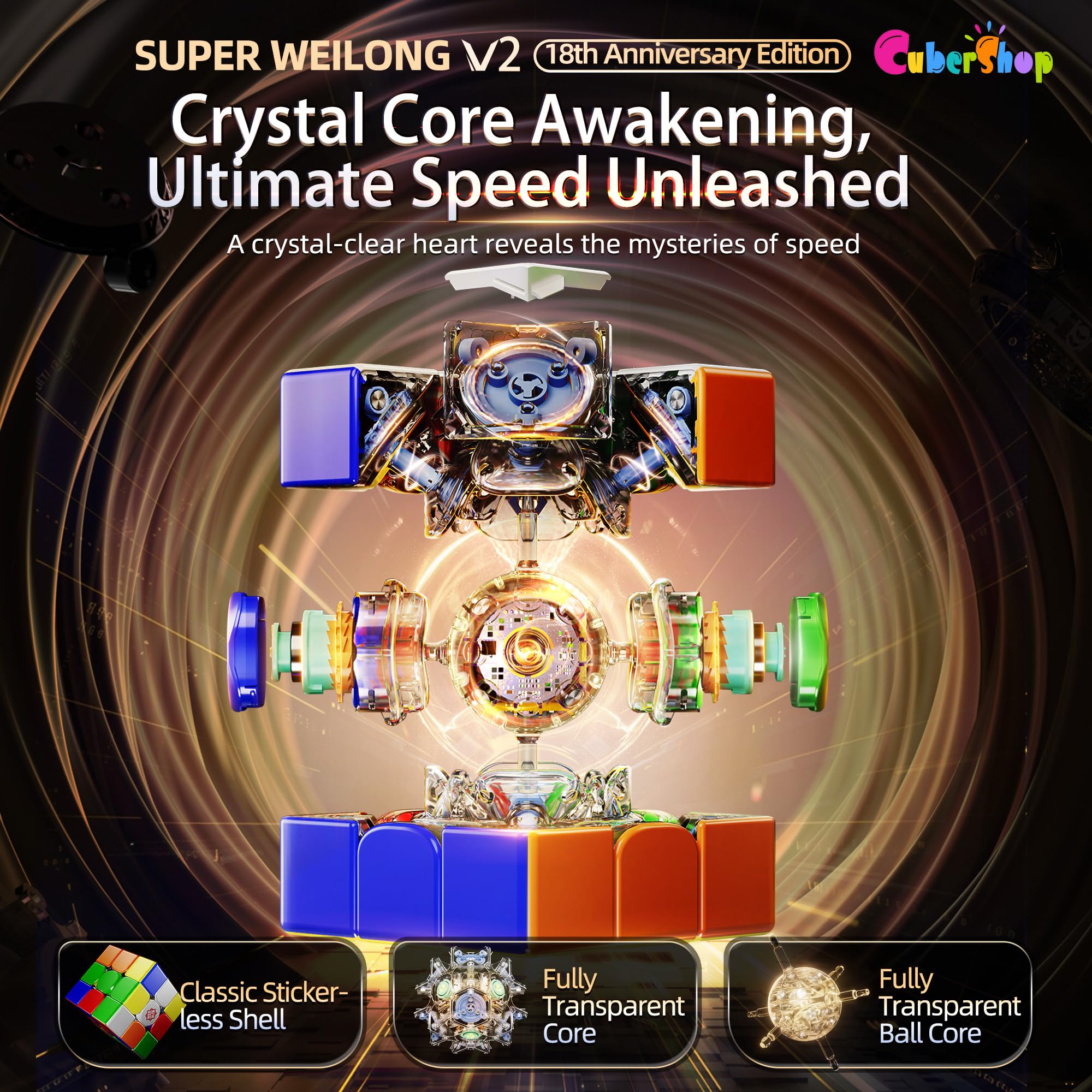 Amazon.com: CuberShop Moyu Super WeiLong V2 Pro 18th