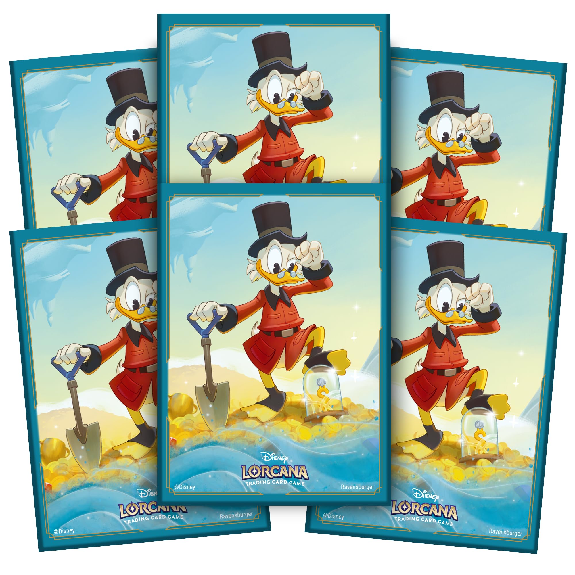Ravensburger Disney Lorcana Trading Game for Adults and Kids Age 8 Years Up, 65 Scrooge McDuck Card Sleeves - Image 2