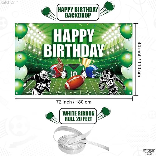 Miniatura 9 de KatchOn Telón de fondo de fútbol extra grande  72 x 44 pulgadas  Cartel de fútbol para decoraciones de fútbol para fiestas  Recuerdos de fiesta de