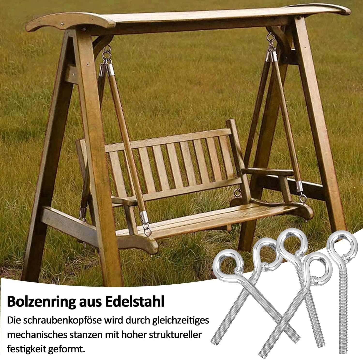 12 Viti A Occhiello M4 In Acciaio Inox - Anelli Per Fissaggio E Sospensione