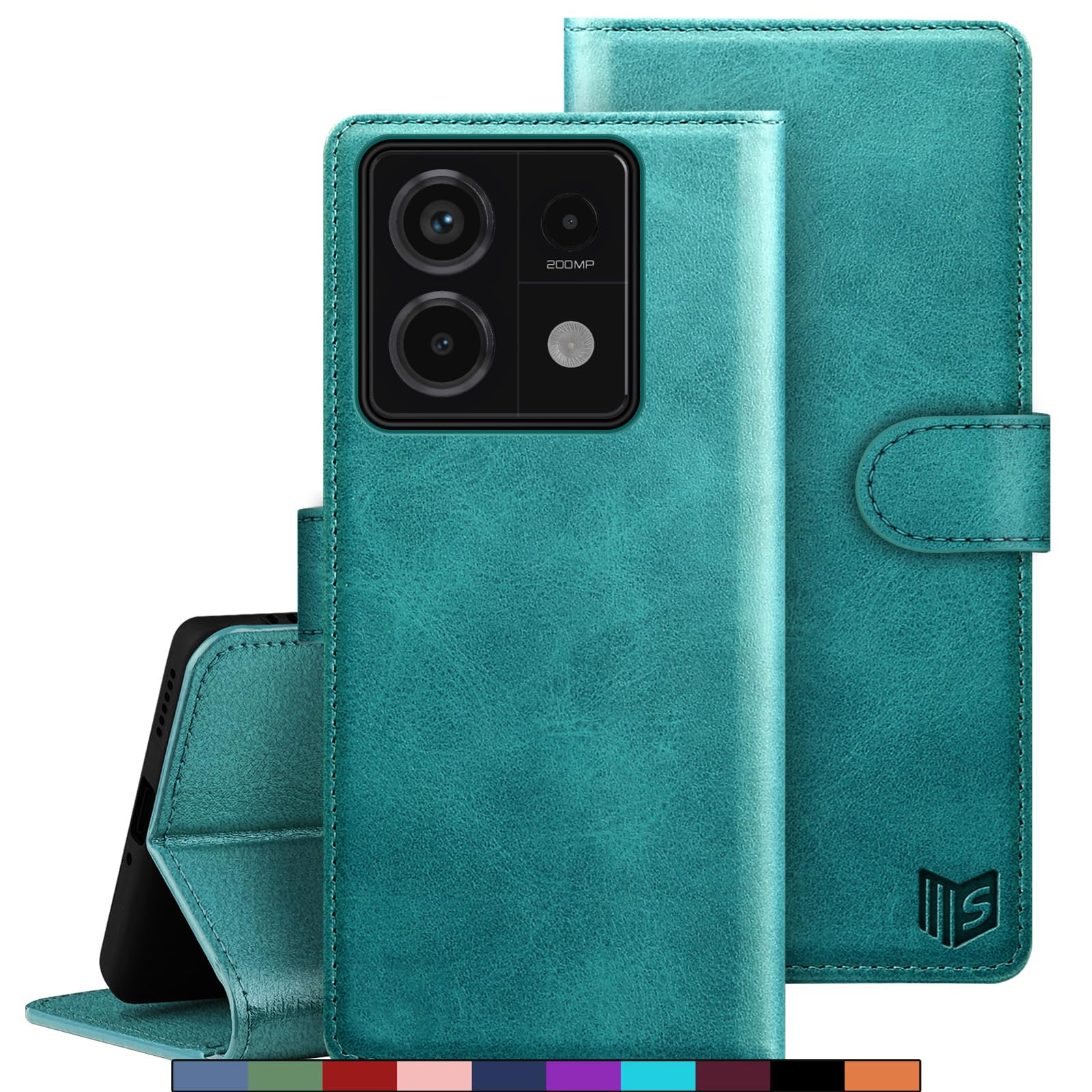 Rostsant Custodia Xiaomi Redmi Note 12 Pro 5G / Xiaomi Poco X5 Pro 5G Cover in Pelle PU Portafoglio Flip Custodia a Libro Cover Per Xiaomi Poco X5 Pro/Redmi Note 12 Pro