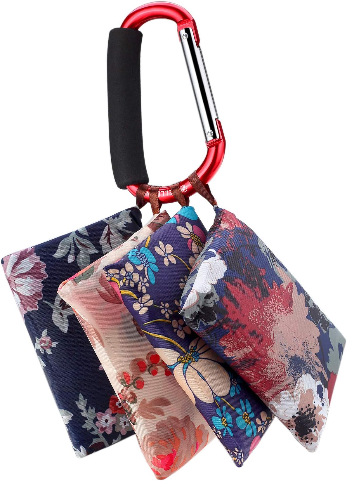 LARGE SIZE Reusable Grocery Bags with metal grip - Waterproof Lightweight Large Capacity Portable Tote Bag Environmentally, Durable, Can Withstand Heavy Goods, Machine Washable