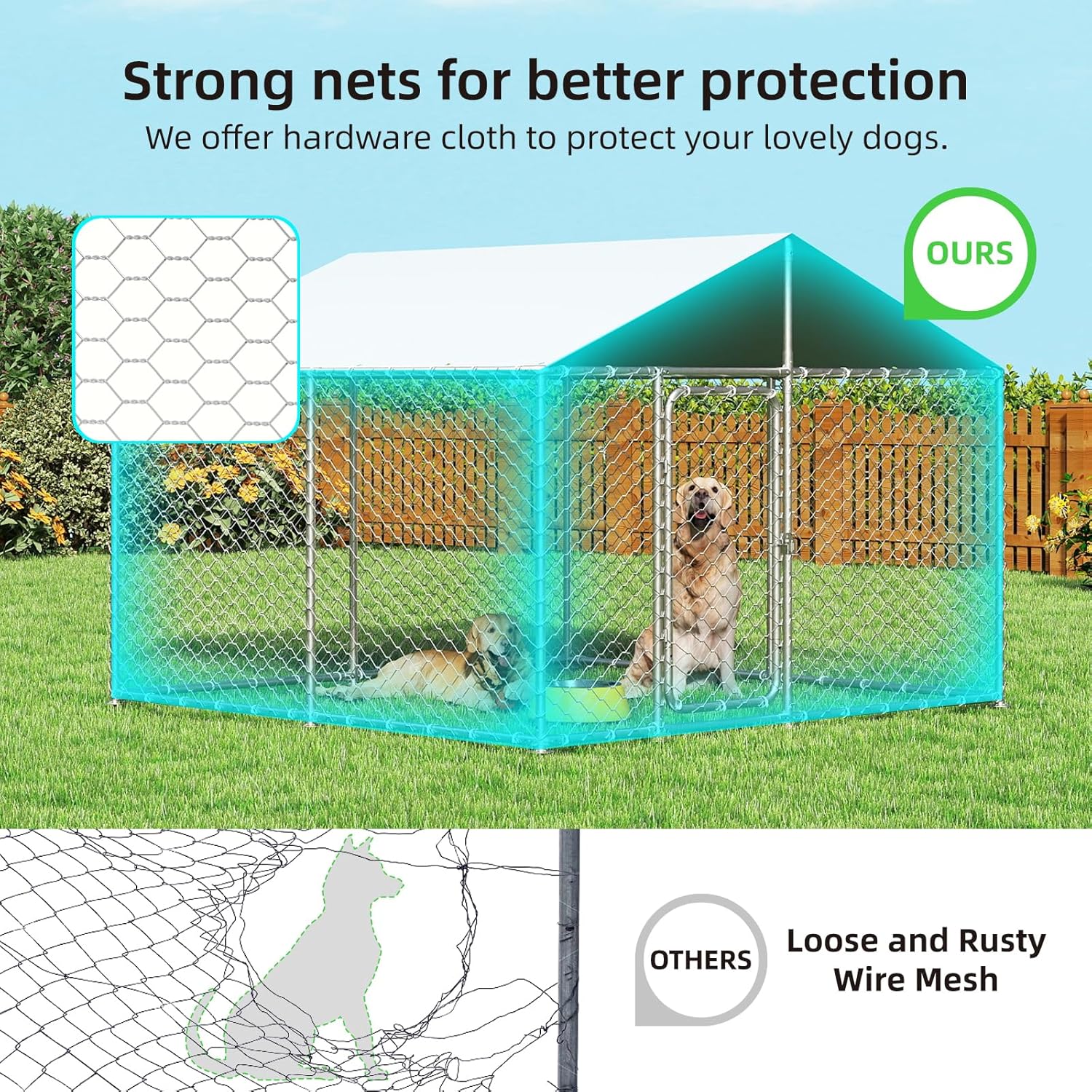 Ultimate Outdoor Dog Kennel: Heavy Duty Protection & Security Review!