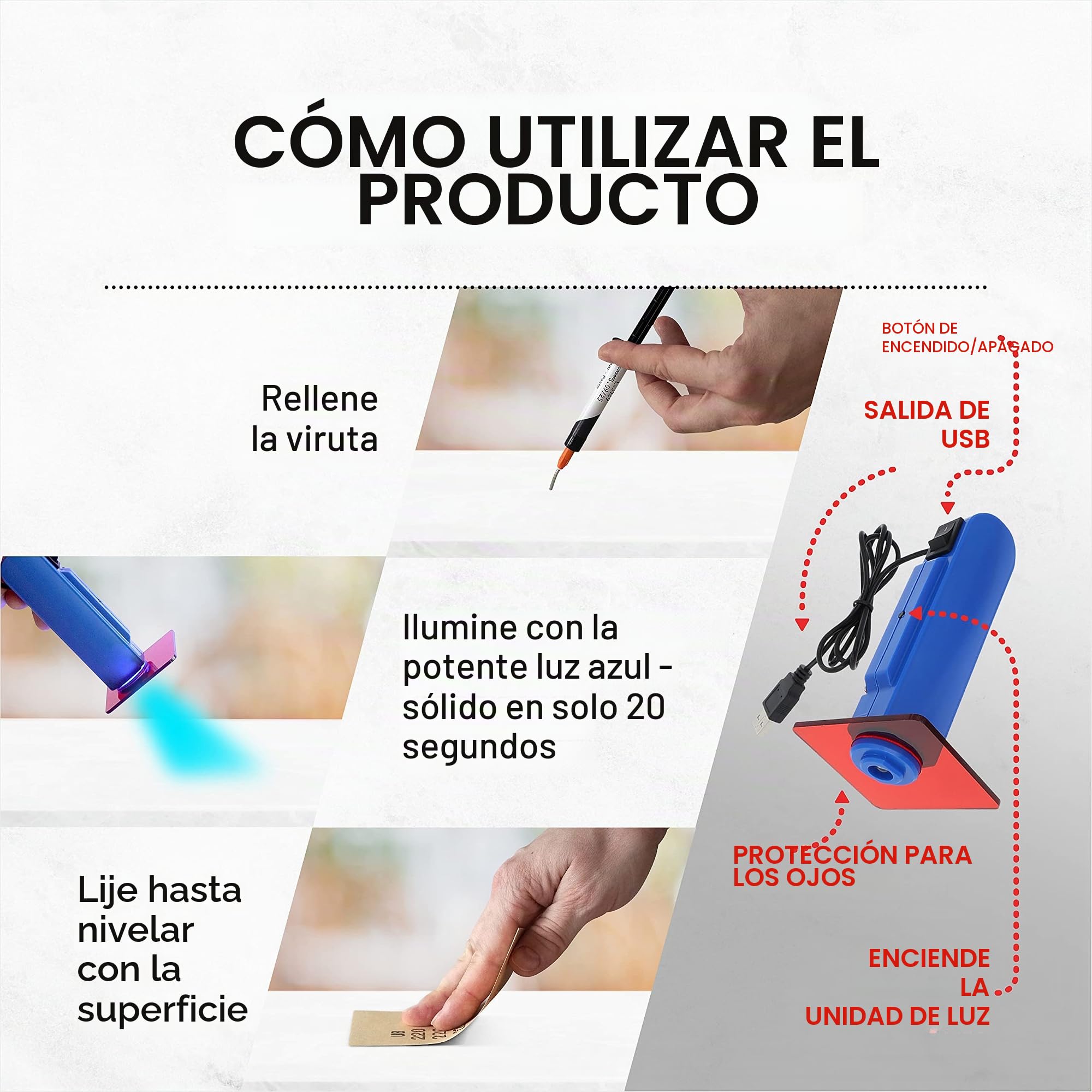 White Surface Repair Kit - Fix Chips & Defects in Minutes | Restore Tiles Bathroom Fixtures and Countertops With Ease | For Porcelain Fiberglass Corian Acrylic Ceramic and Enameled Surfaces