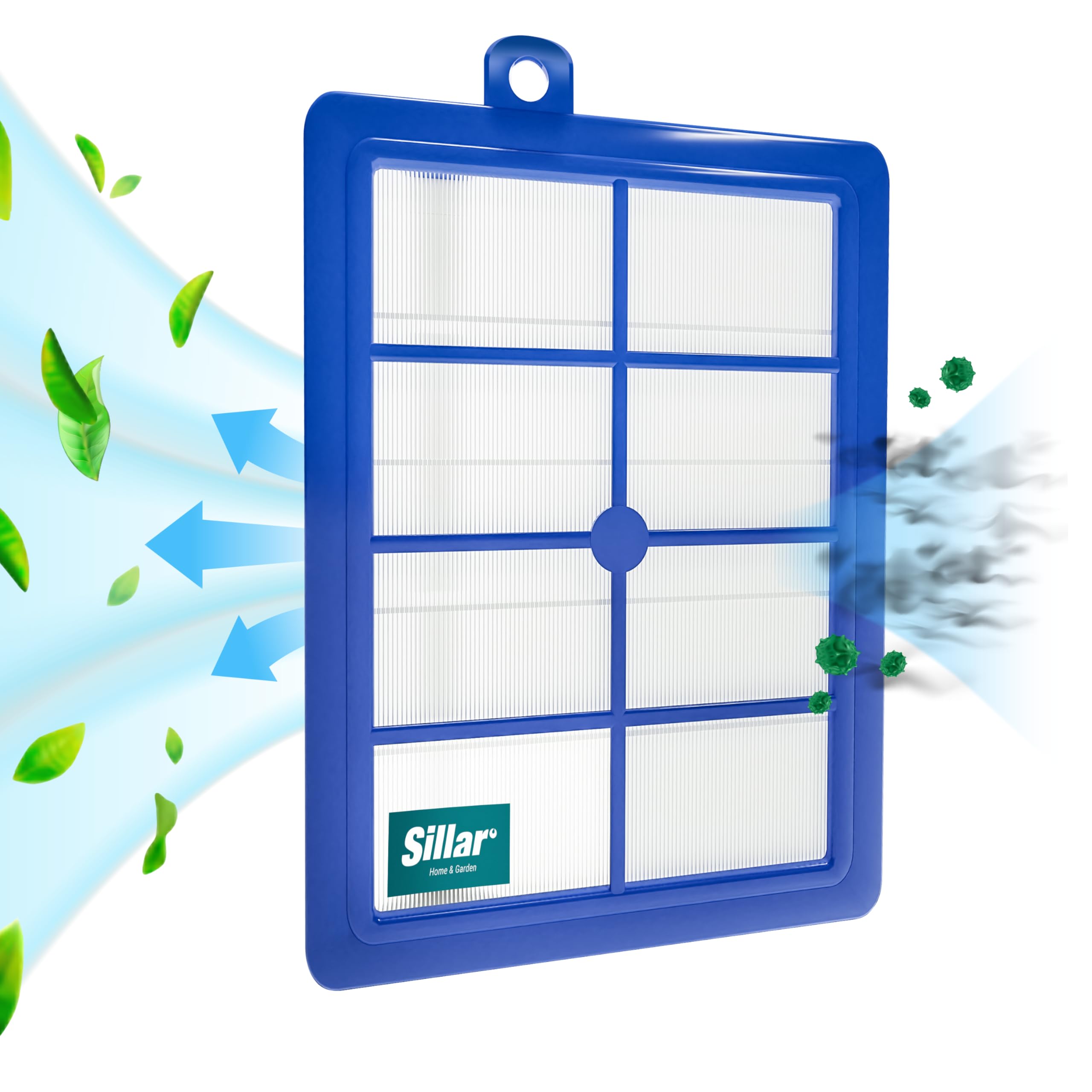 Sillar® 2x Filtr HEPA do AEG ELECTROLUX Airmax/Boldio/ErgoSpace/Excellio/Mondo Plus/Oxygen/Praxio/Powersystem PHILIPS Expression/Impact/Jewel/Performer (EFH13W, EFH12W, 9002564053)