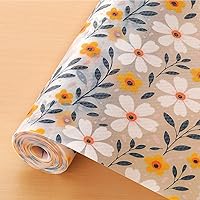 Vista 17 de Cooyes Revestimiento para estanterías, cajones y armarios de cocina, sin adhesivo, papel impermeable con patrón moderno, duradero