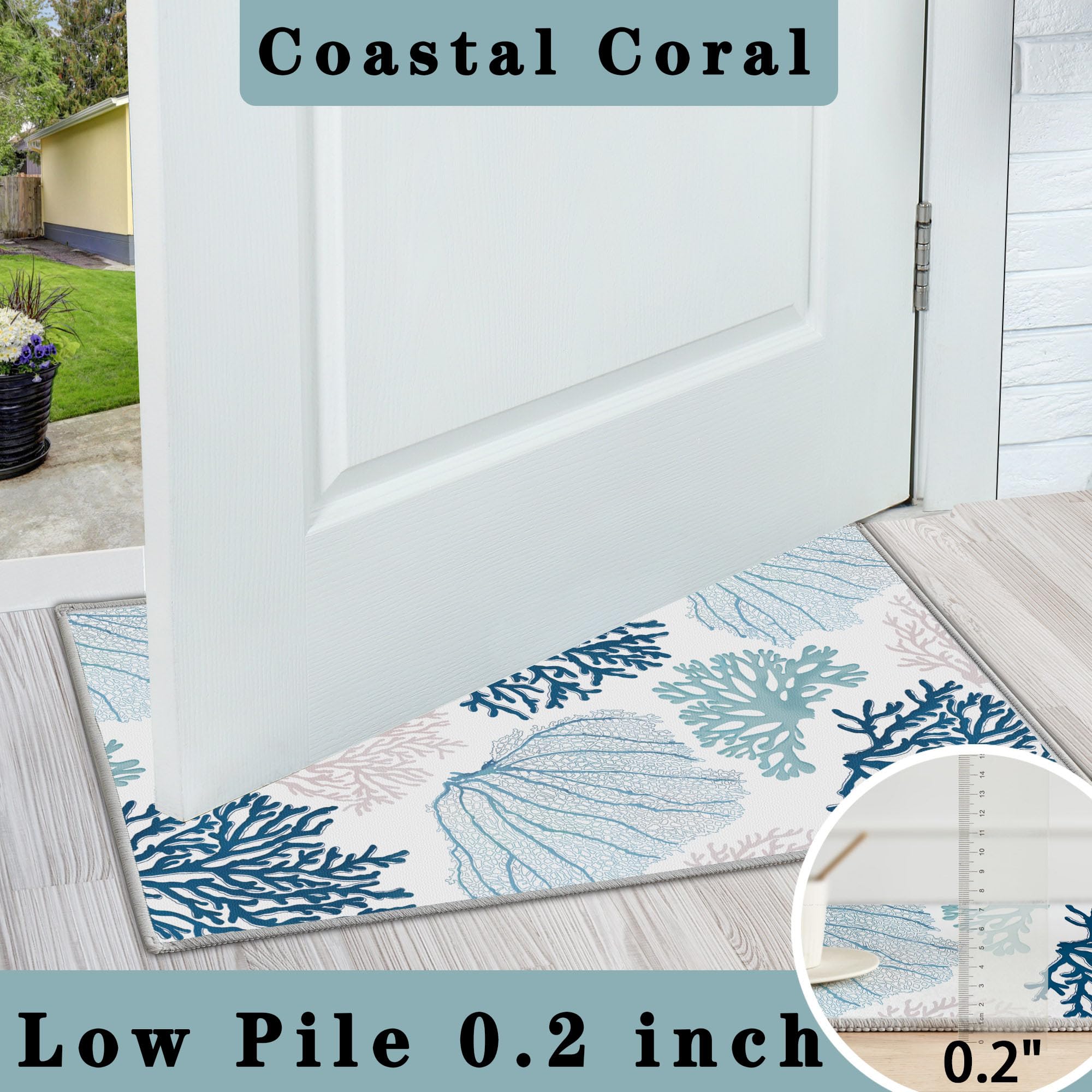 Amazon.com: Coastal Area Rug Small Beach Throw Rugs Non-Slip
