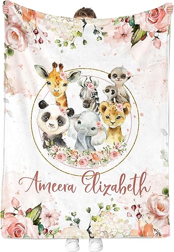 Miniatura 53 de Mantas de bebé personalizadas – Regalos personalizados para bebé con nombre para niñas – Suave, ligera y para regalar (mariposa 155) Mariposa