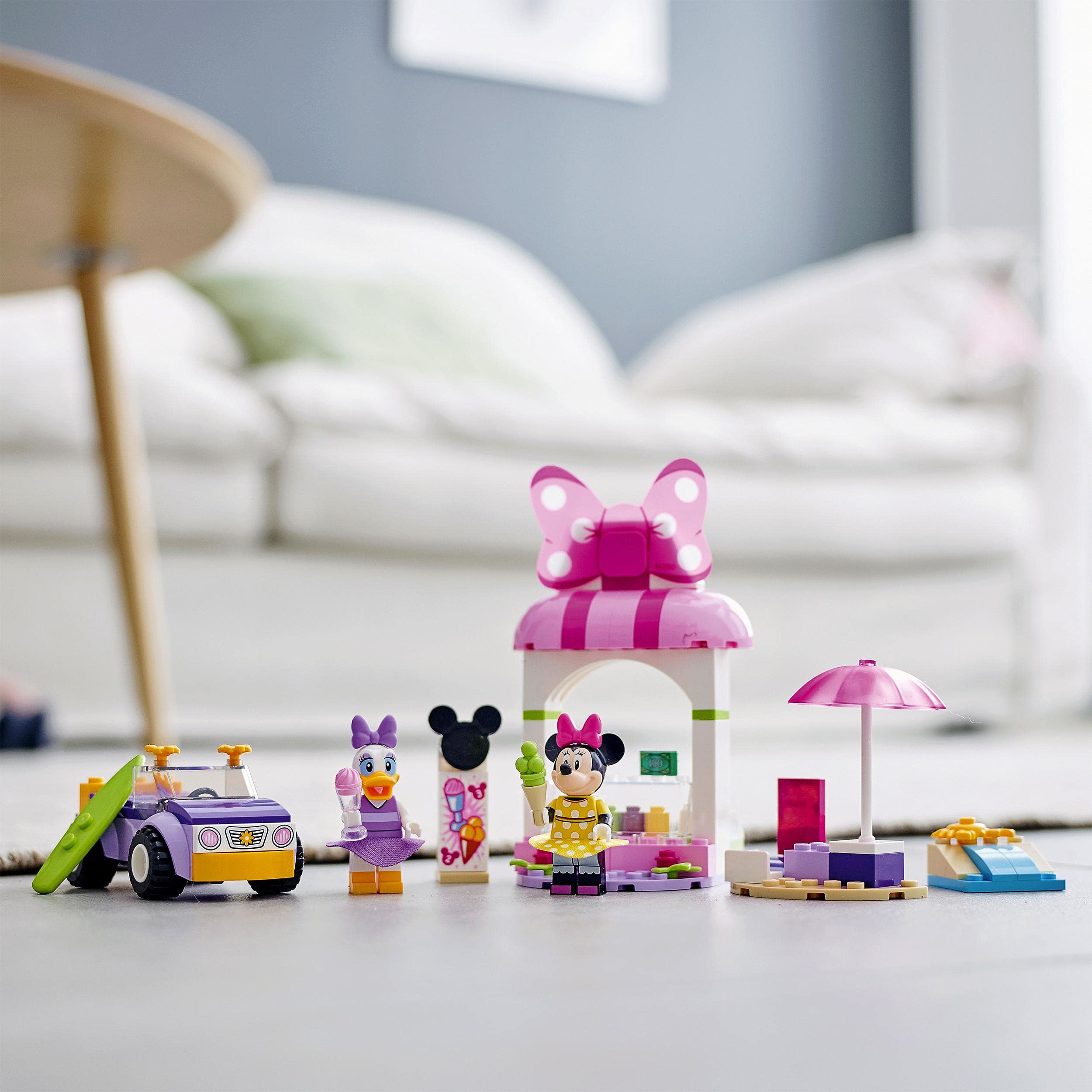 LEGO ǀ Disney Mickey and Friends 10773 Sklep z lodami Myszki Minnie — zestaw konstrukcyjny (100 elementów)