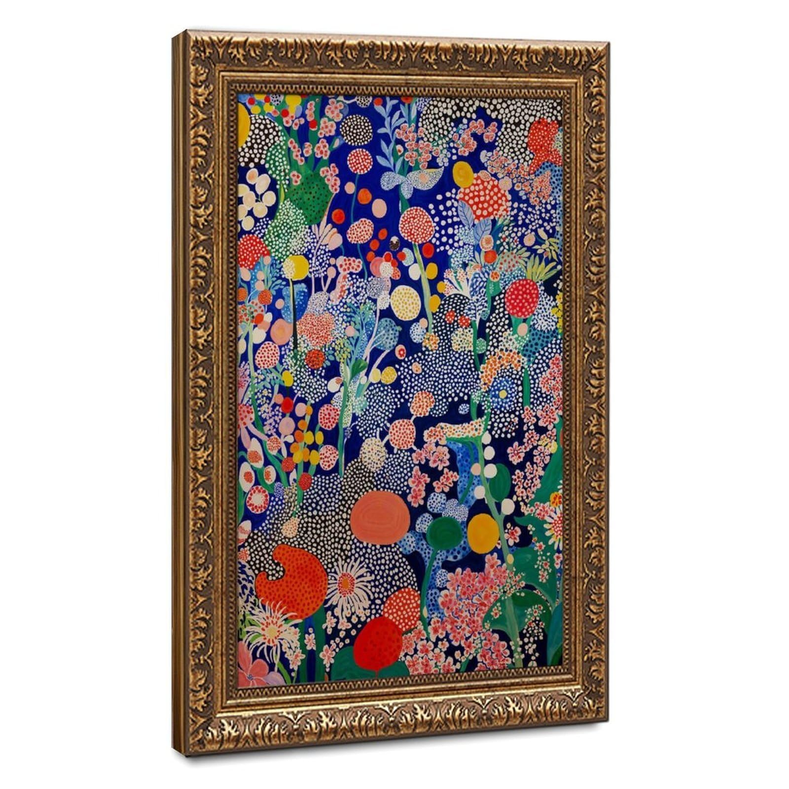 Bareronor Blue Floral Poster Canvas Poster Bedroom Decor Landscape Office Room Decor Gift 20" L X 30" W