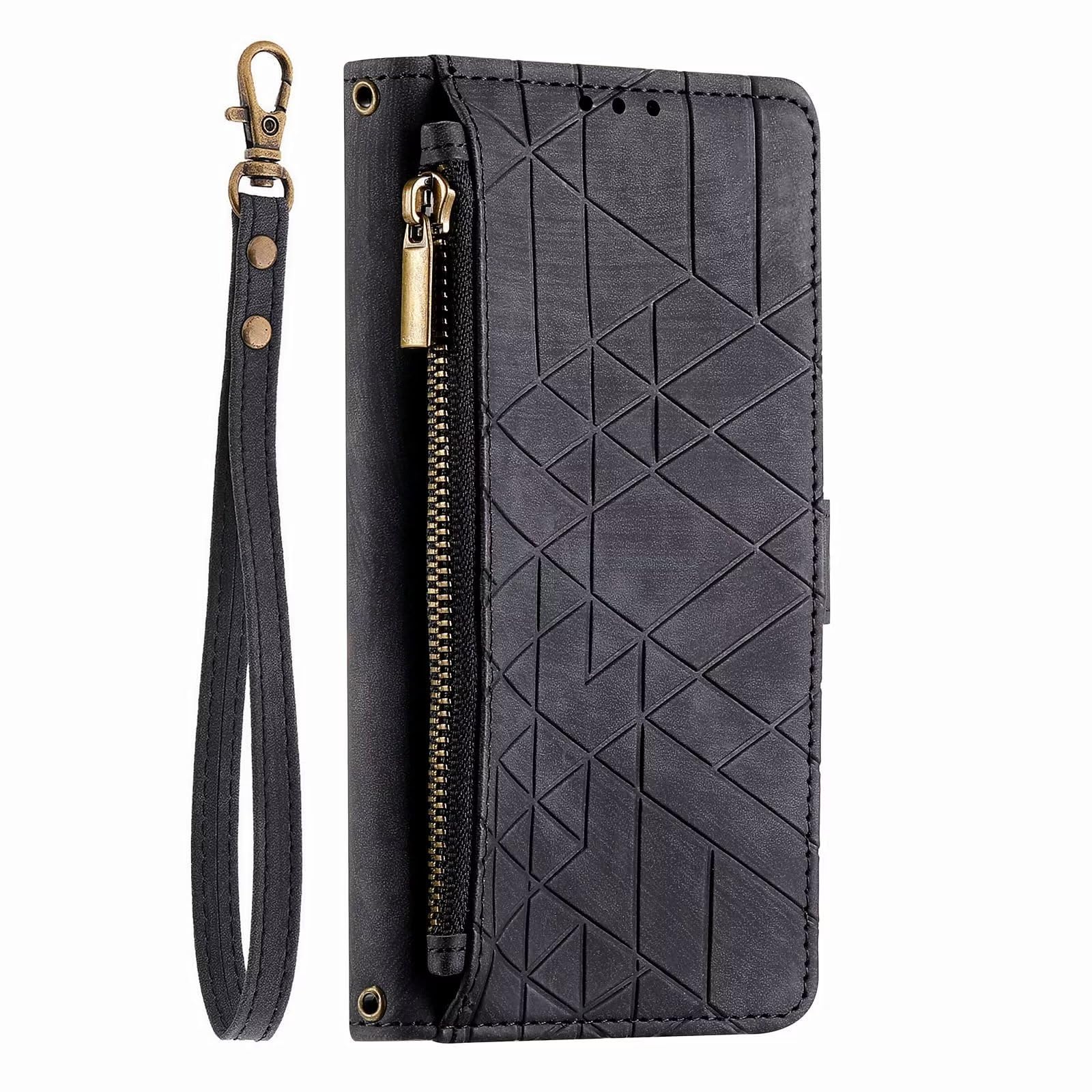 Funda Billetera Flip Para Xiaomi Poco F6 5G – Cuero PU, Ranuras Para Tarjetas, Compartimento Para Dinero, Soporte Integrado, Cierre Magnético – Negro