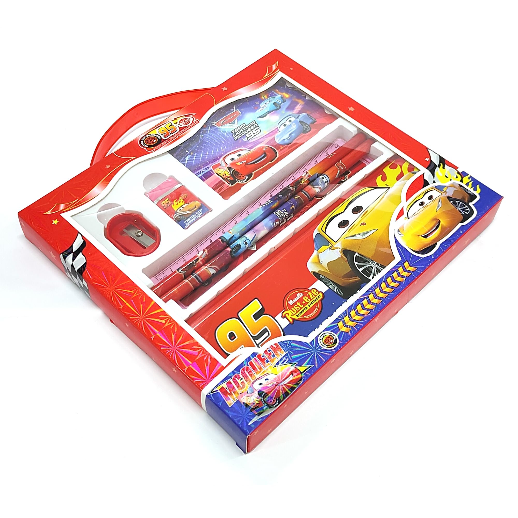 See full amazon price history chart for RAINBOW RIDERS Bag Shape Cartoon Printed Stationery Gift Pack for Kids/Art Plastic Box Set for Kids Boys and Girls Combo Geometry Box Multi-Purpose Uses (McQueen Bag Stationery Kit) RAINBOW RIDERS Bag Shape Cartoon Printed Stationery Gift Pack for Kids/Art Plastic Box Set for Kids Boys and Girls Combo Geometry Box Multi-Purpose Uses (McQueen Bag Stationery Kit) (B0CWPBSC13) Amazon Price History, Amazon Price Tracker