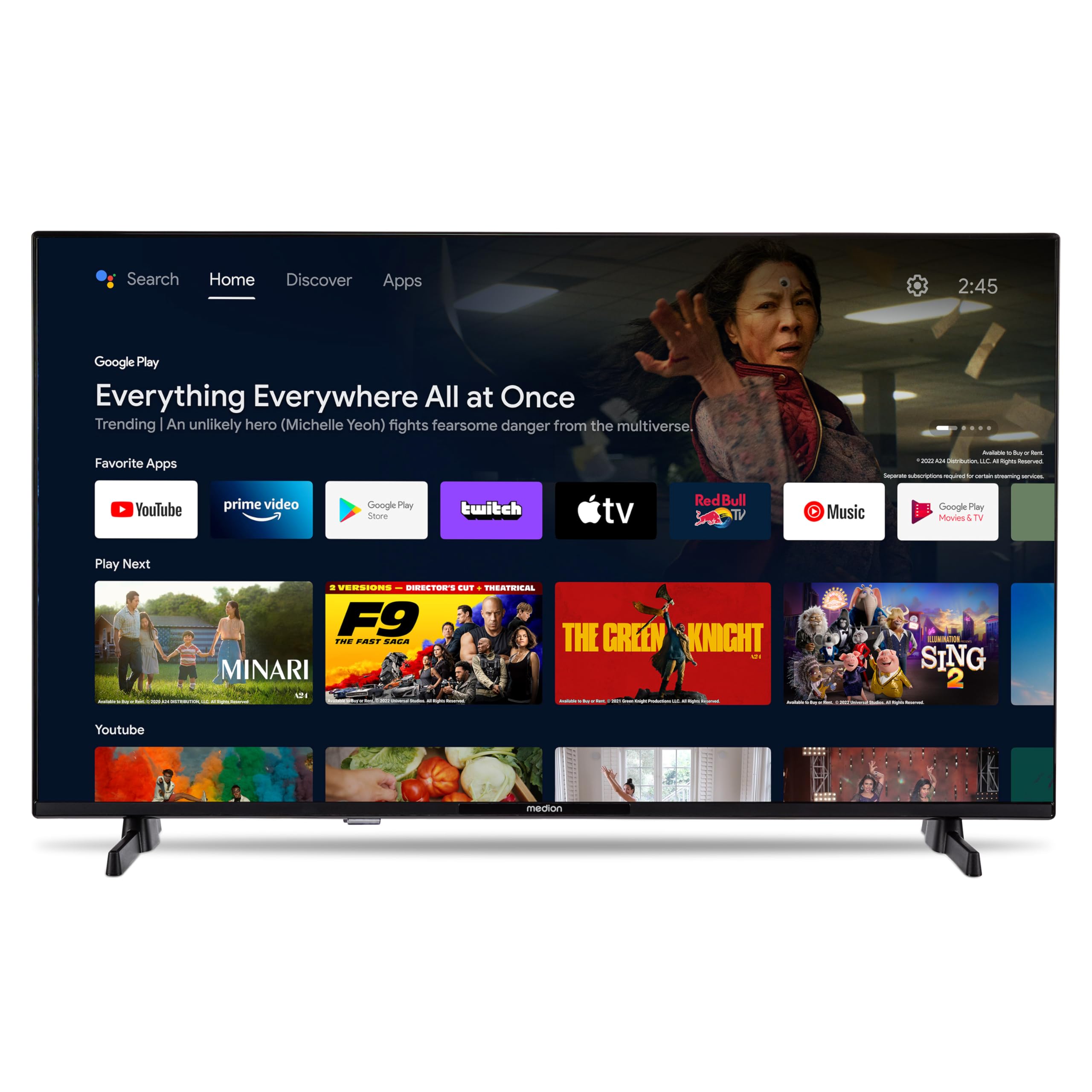 schermo televisivo full hd smart 32 pollici android tv