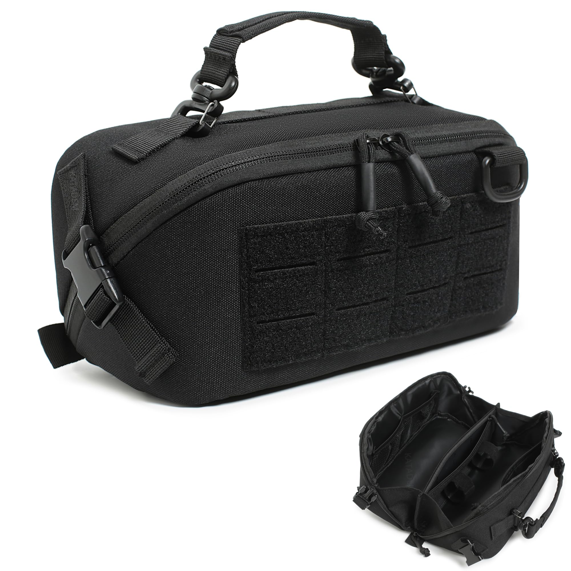 Katadem Tactical Pouch for Men with Wide Open Design - Travel Toiletry Organizer Tactical Storage Organizer for Gadget