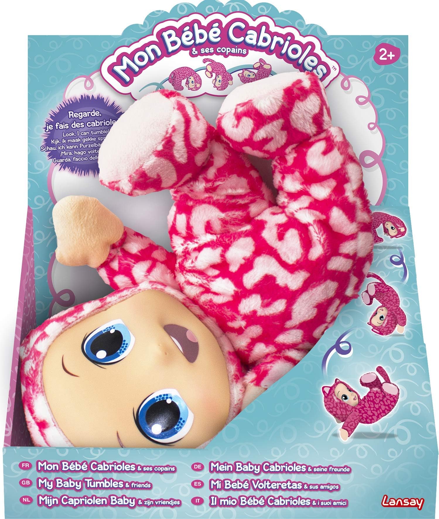 My Baby Tumbles soft doll, gambols & tumbles over, cuddly, pre-school toy - as seen on TV!