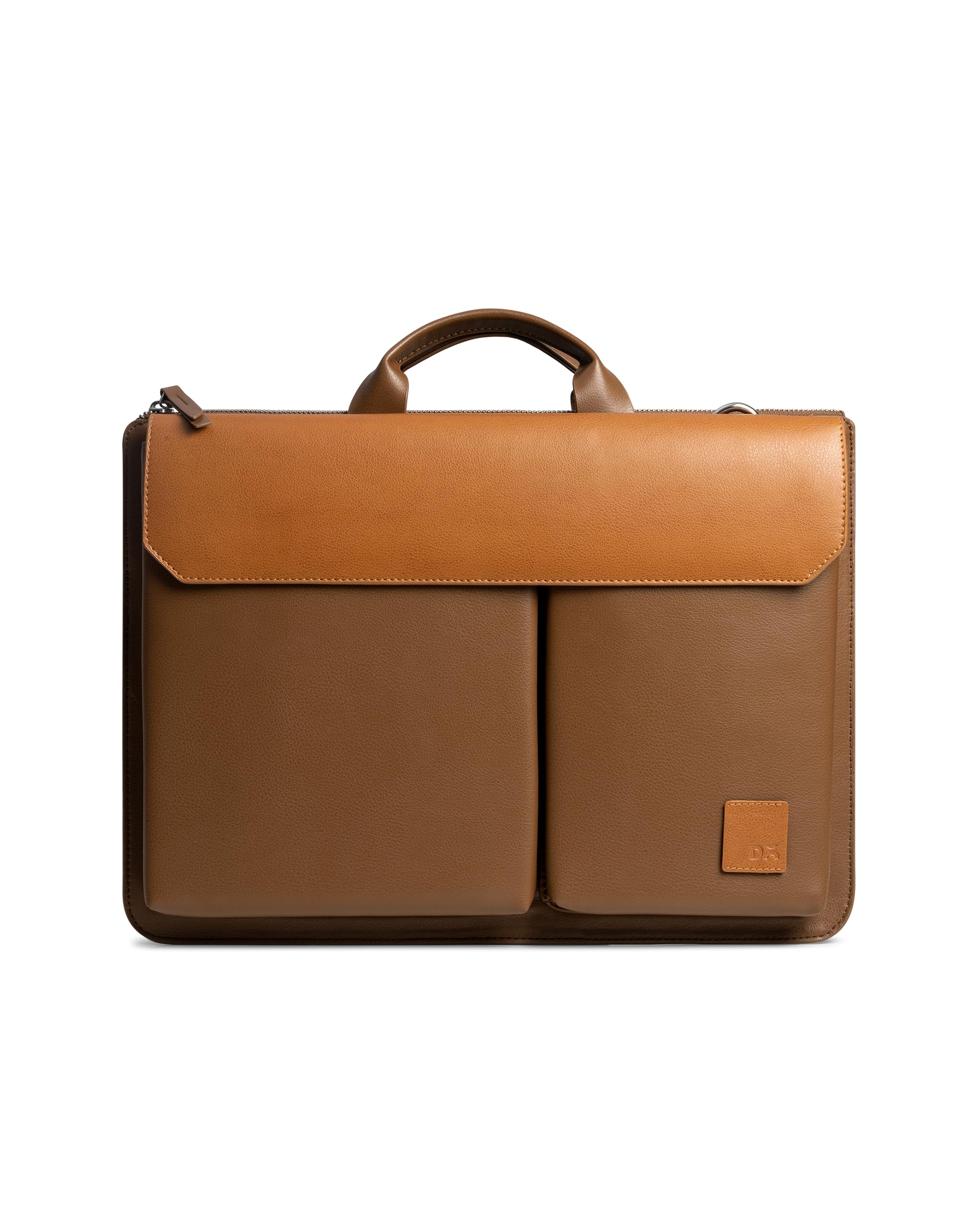 DailyObjects Leather Urban Tech Briefcase Bag, Laptop Messenger Bag Sturdy Handle, Detachable Shoulder Strap, Magnetic Closure & Trolley Sleeve, Compatible 14" Macbook & 14.5" Laptops - Unisex, Brown (B0CJYGHTCH) Amazon Price History, Amazon Price Tracker