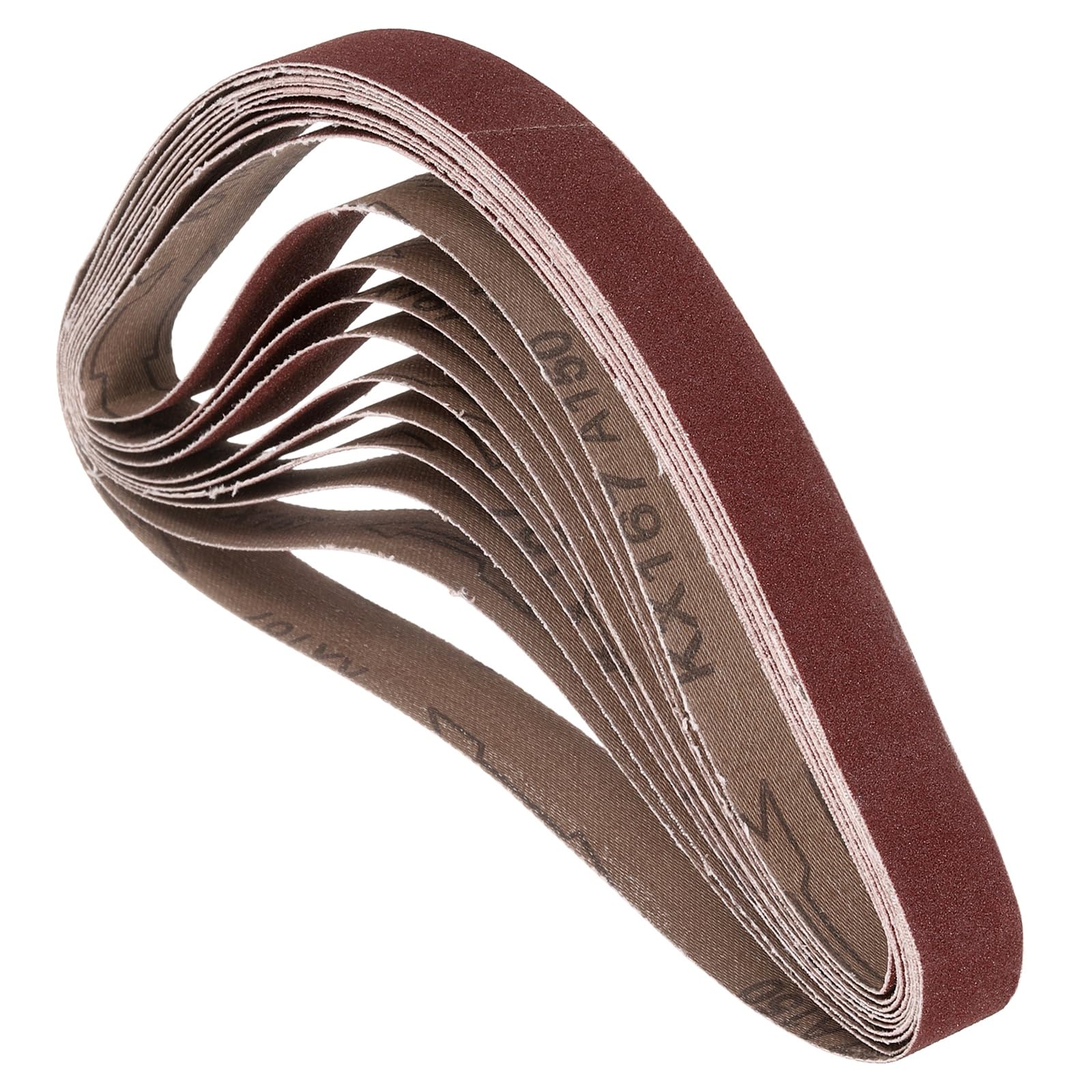 Kozelo 3 Pcs Sanding Belts 25mm x 762mm 150 Grit Aluminum Oxide Abrasive Sandpaper for Belt Sander Metal Grinding Wood Working Weld Rust Removal