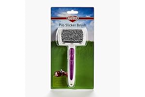 Premium Brush for Rabbits – Kaytee Pro-Slicker Brush – Removes Shedding Hair,...