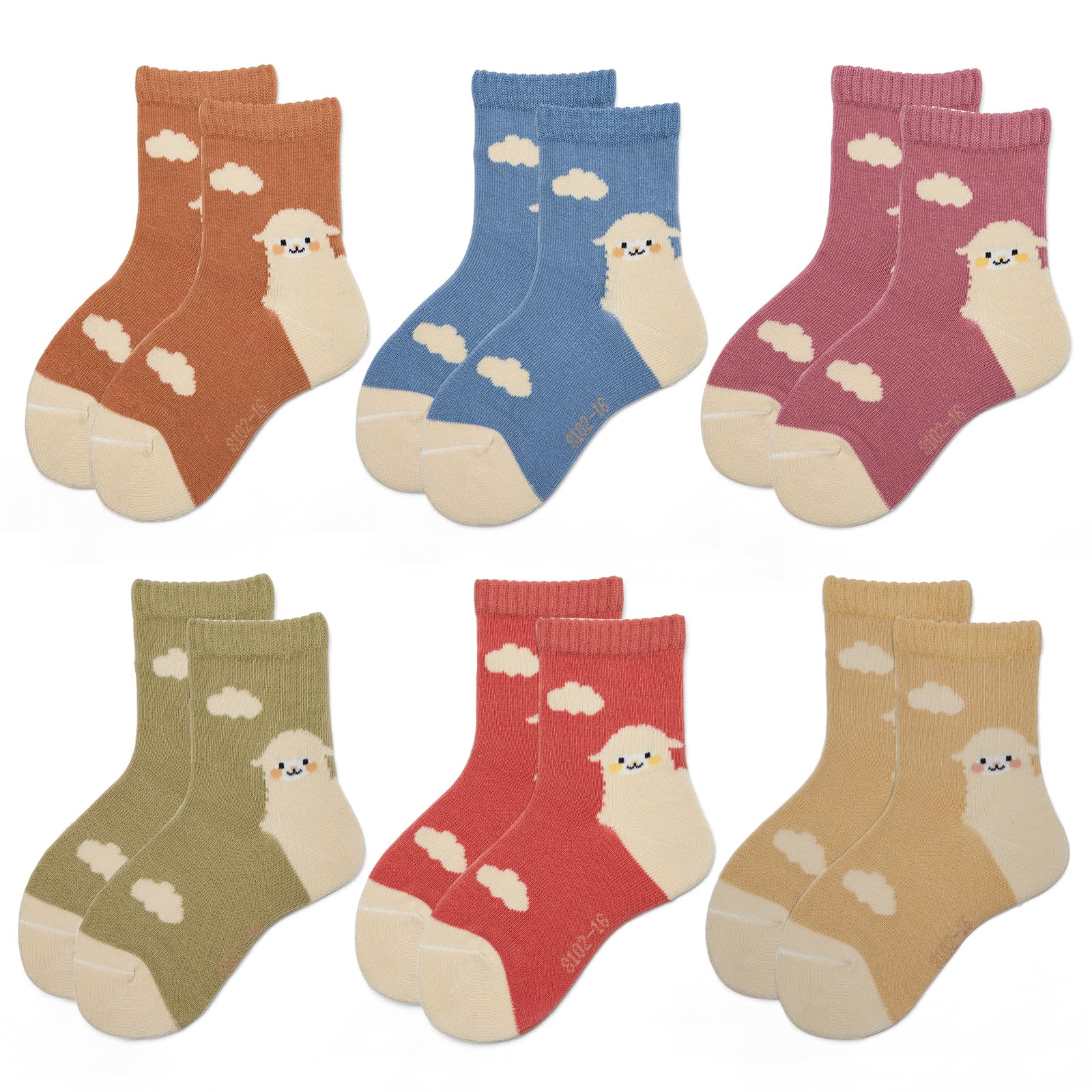 Calcetines de algodón para niños, sin costuras, calcetines de vestir coloridos para niños