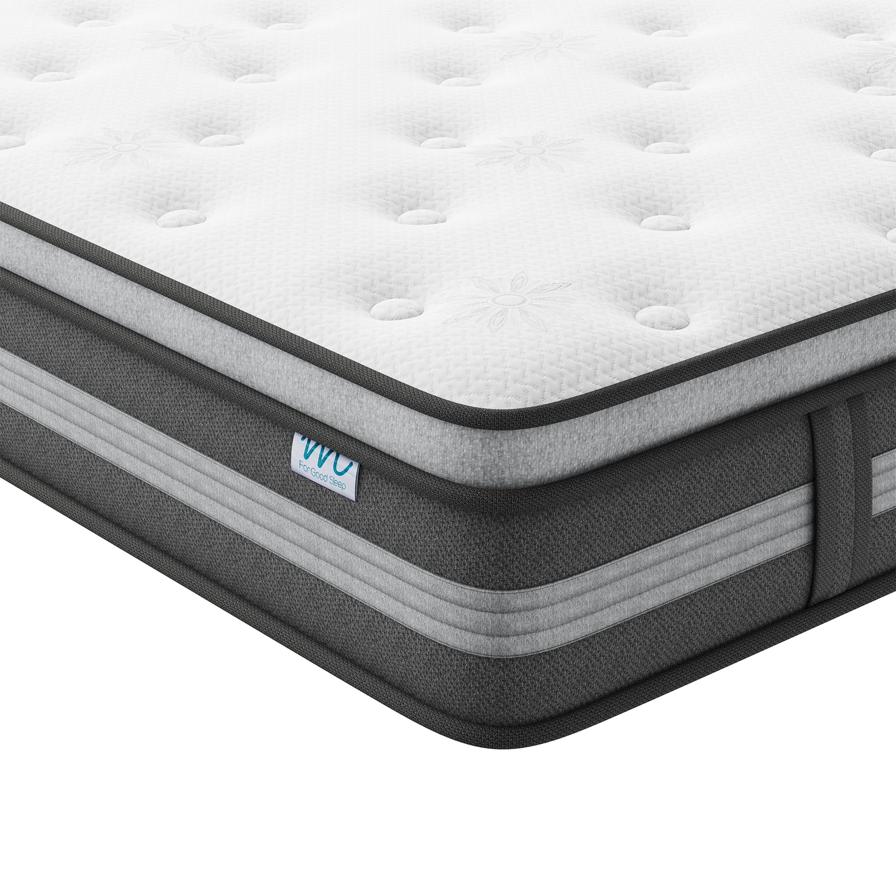 80x200 cm Matratze, 26cm höhe, H3 Taschenfederkernmatratze, Gel Memory Foam Hybrid, Taschenfederkern, Atmungsaktiv, Mittelfest, Druckentlastung, Federkernmatratzen Öko-Tex Zertifiziert