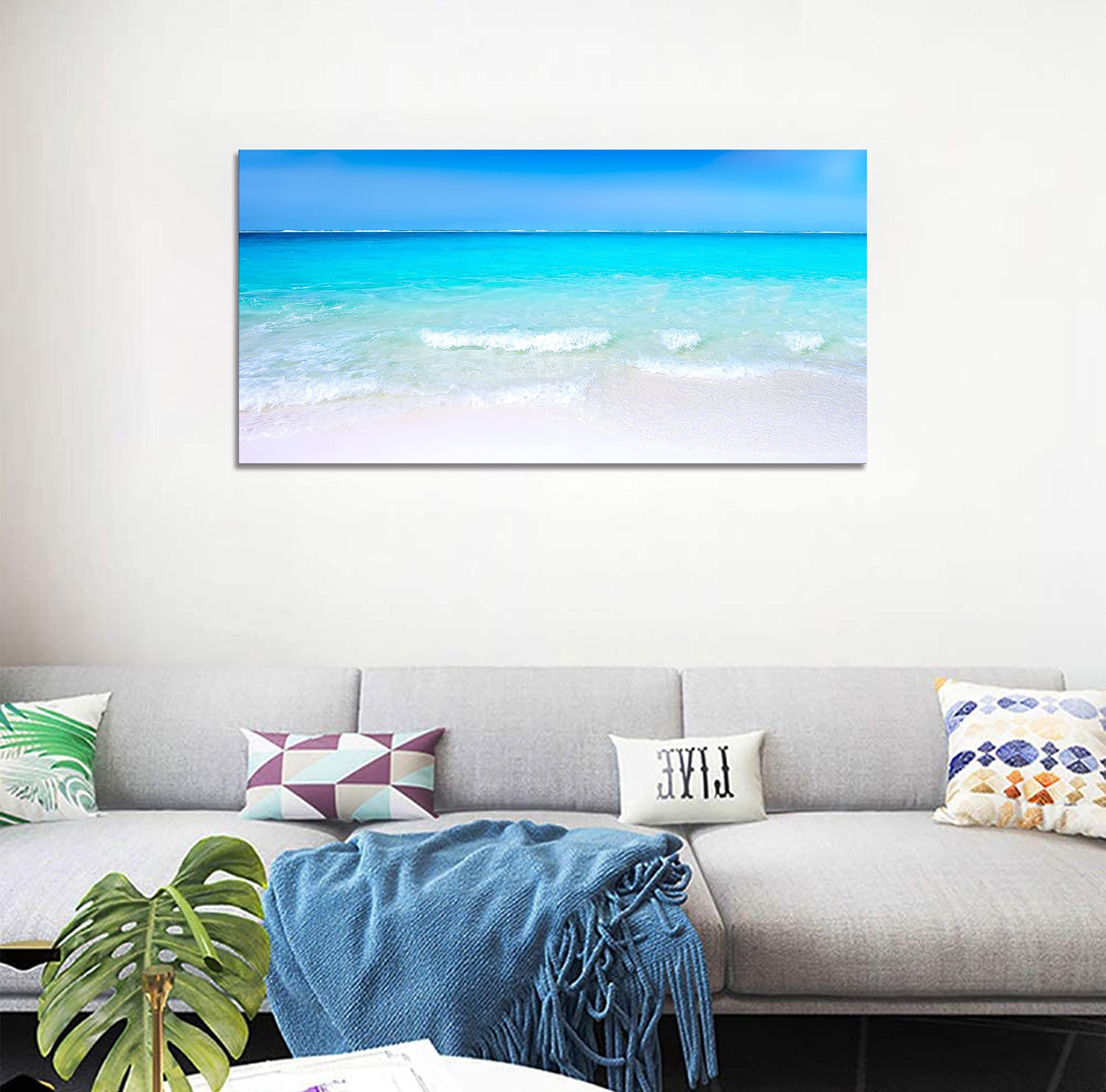 Amazon.co.jp: Sea Photo Ocean Art Panel Blue Sky Picture Ocean