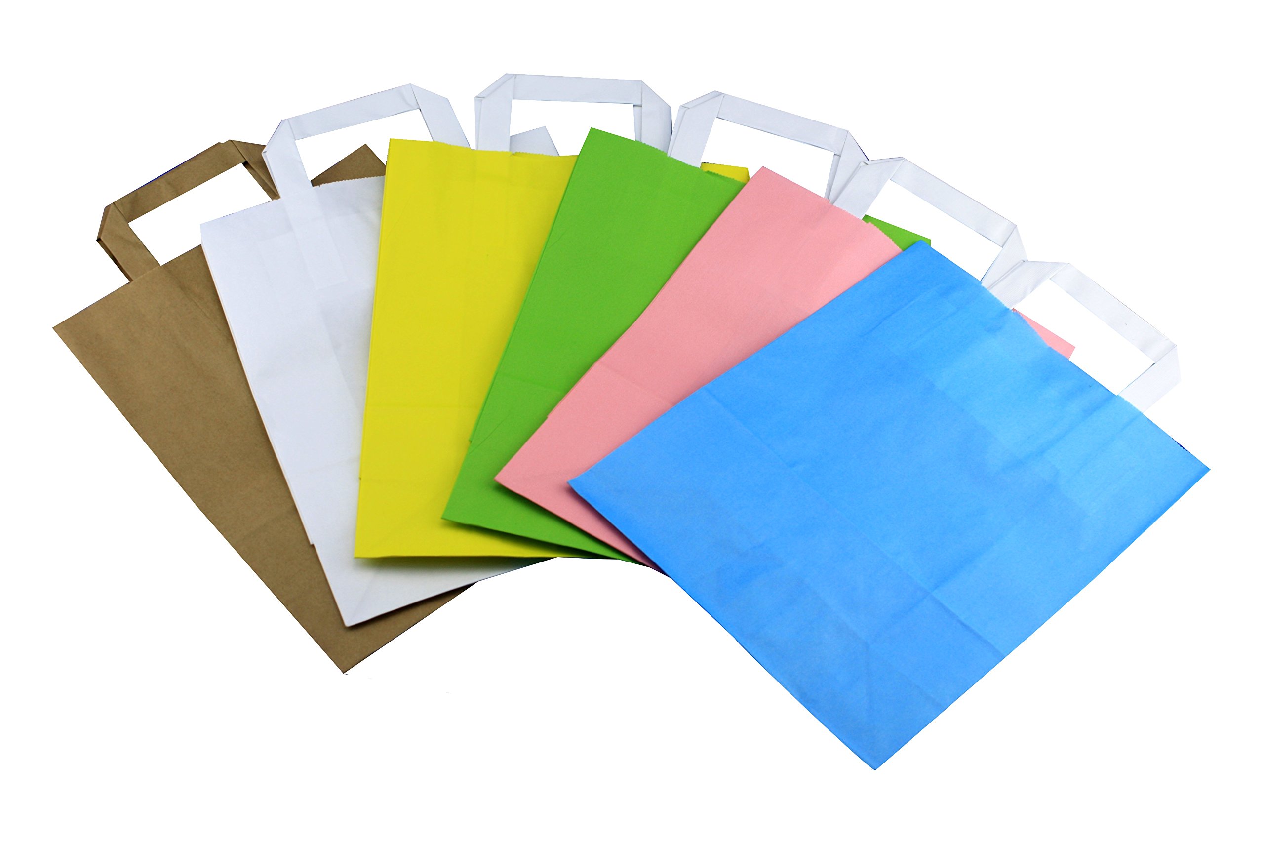 250 Papiertragetaschen in weiß 22+10x28 cm - good4food