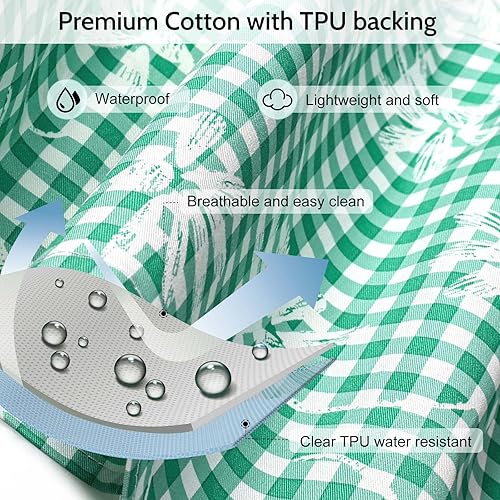 Miniatura 4 de Delantal de chef floral con bolsillos, impermeable, lindo, elegante, ajustable, para mujer, para cocina, hogar, hornear, parrilla, delantal