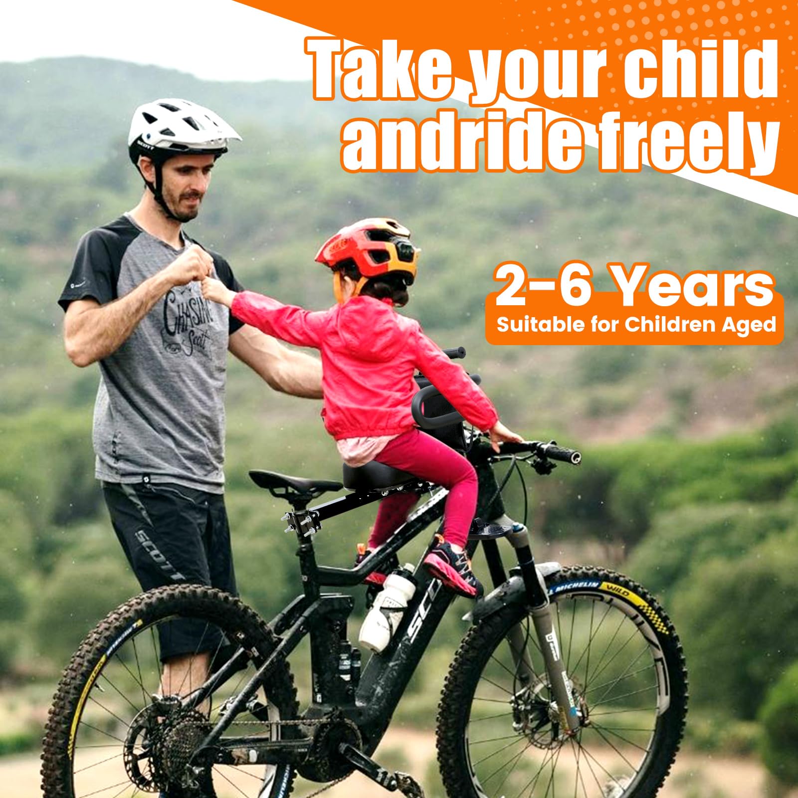 Bike Seat For Toddler Bomoya Bicycle Saddle For Children, Mountain