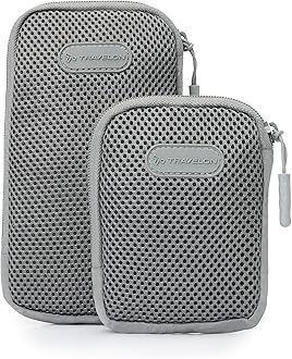 Travelon Packing Intelligence, Pi All Day Set of 2 Accessory Pods, Graphite, One Size, Pi All Day Set of 2 Accessory Pods