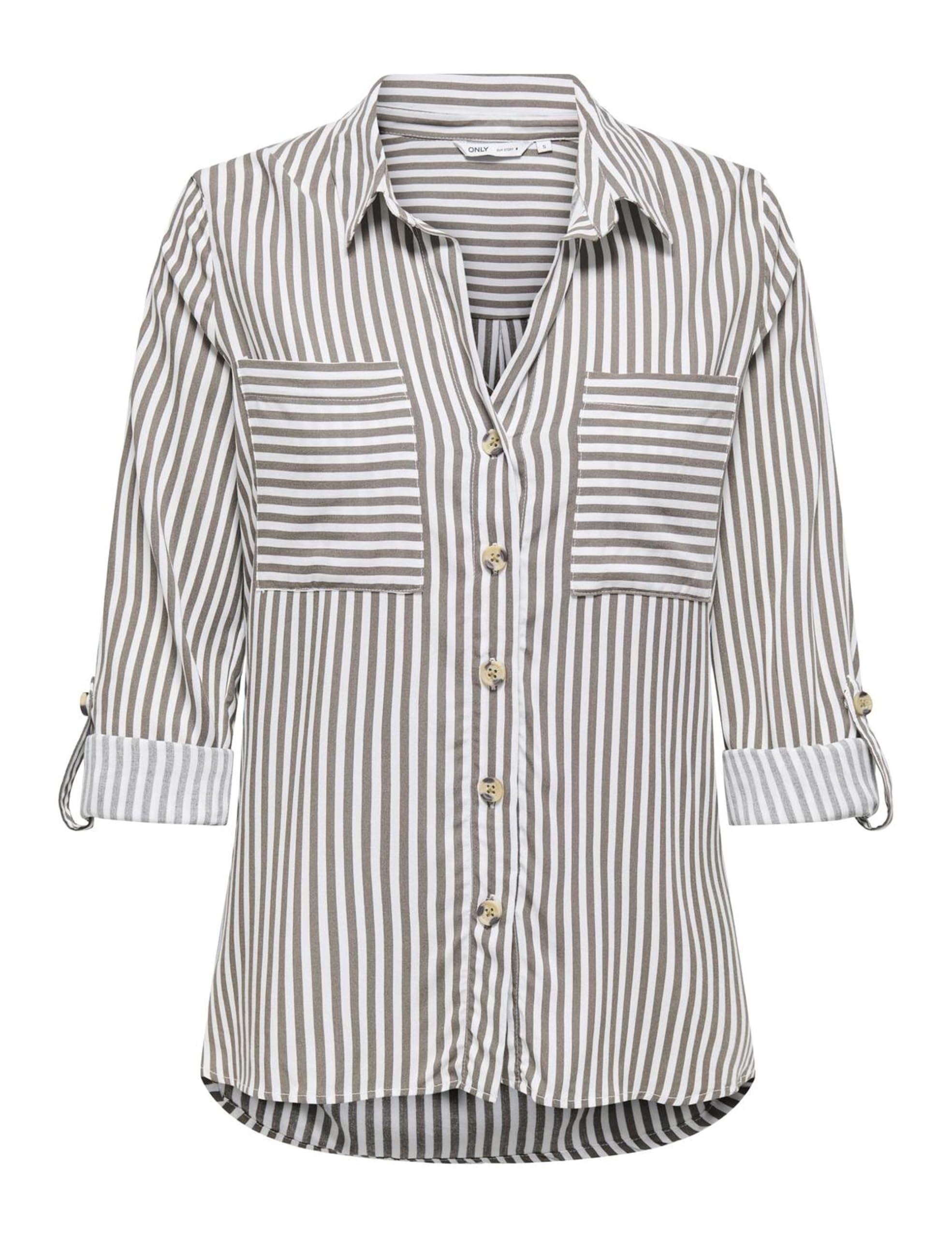ONLY Damen Onlyasmin Shirt L/S WVN Noos Hemd Mit Langen Ärmeln Und Standard-Passform Für Den Alltag, Falcon, L