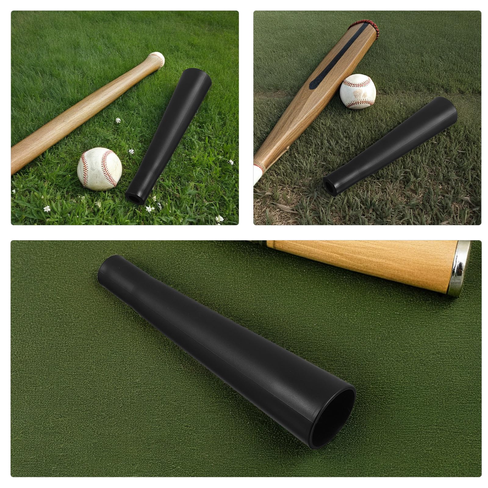 SUPVOX 4 Piezas de Soporte para tee de béisbol: Soporte para tee de práctica de bateo y Entrenamiento de béisbol - de Repuesto para Pelota, Color Negro