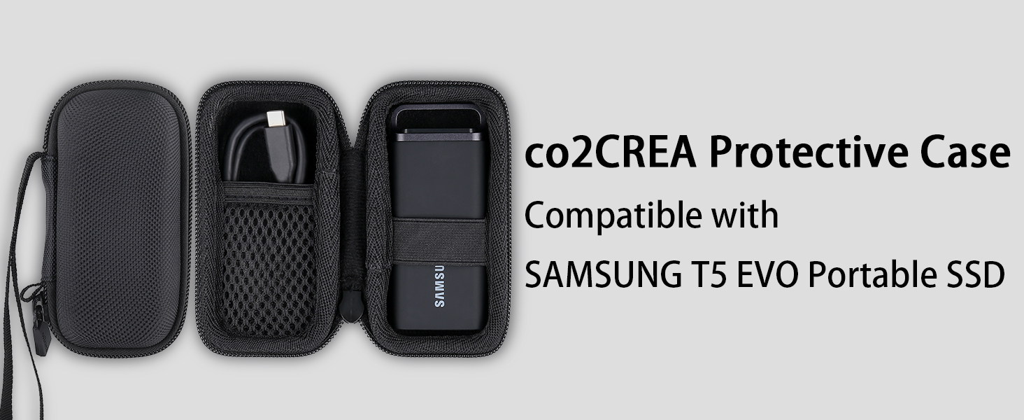 Amazon.com: co2CREA Hard Case Compatible with Samsung T5 EVO 