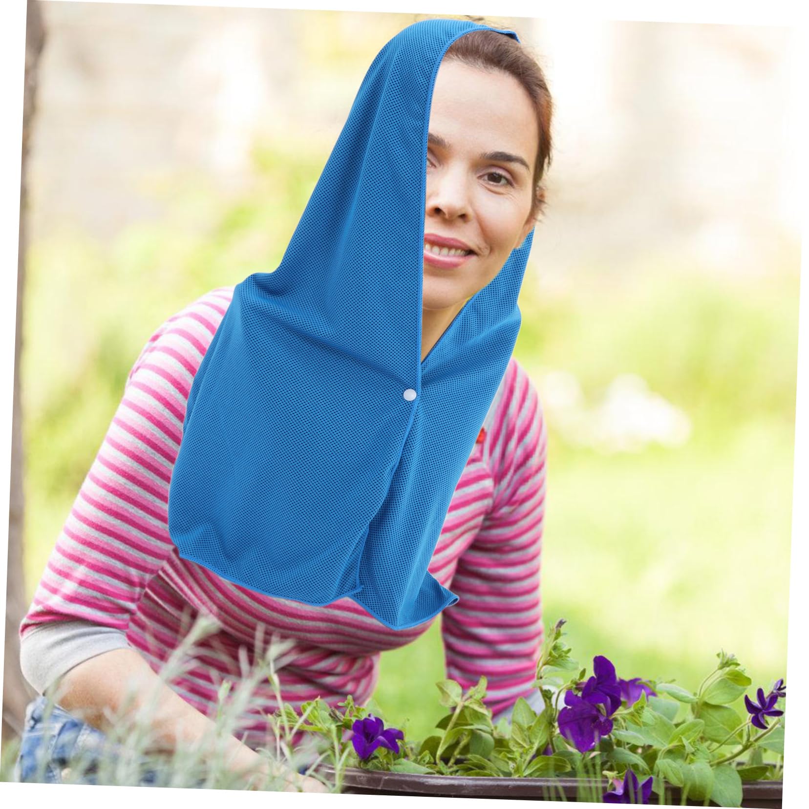 Solaire pour Cyclisme Cagoule Rafraîchissante à Usage Extérieur pour Randonnée Activités Protectrice Respirante Rafraîchissant Ciel