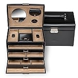 Windrose Merino Schmuckkasten 24,5 cm, schwarz - Schwarz (Black) - Größe: Einheitsgröße