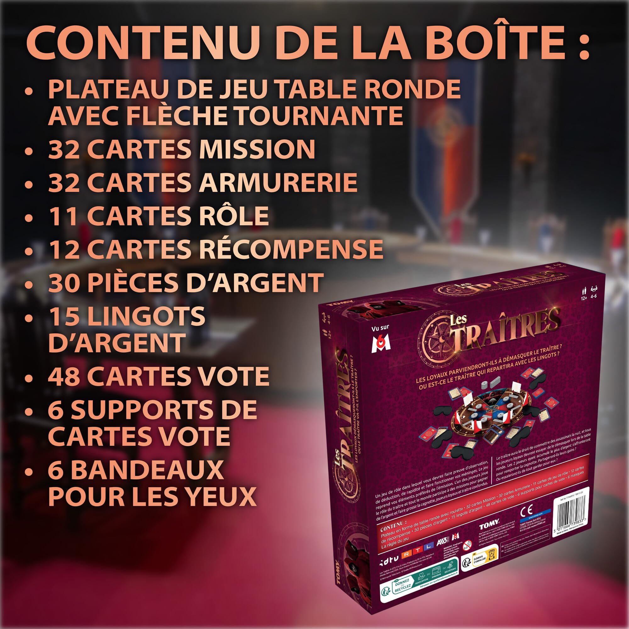 Les Traîtres Jeu de Société, Bluff et Déduction, 4 à 6 Joueurs, dès 12 Ans | Avec 6 nouvelles aventures, des rôles cachés, des missions et des votes à la Table Ronde pour une grande rejouabilité